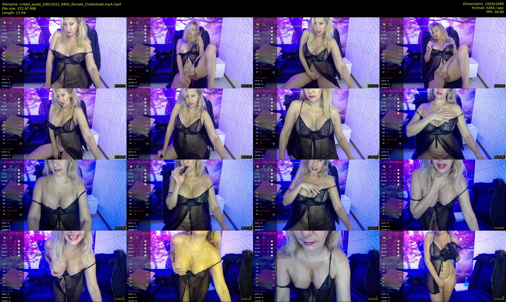 cristal_ayala — 18 minute Chaturbate female cam show recording, 1080p, Jan 29, 2022