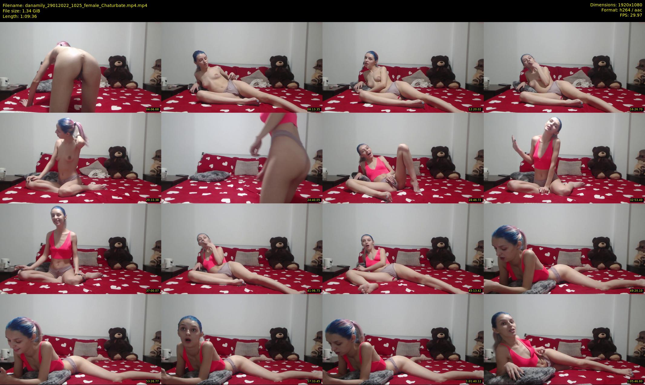 danamily — 70 minute Chaturbate female cam show recording, 1080p, Jan 29, 2022