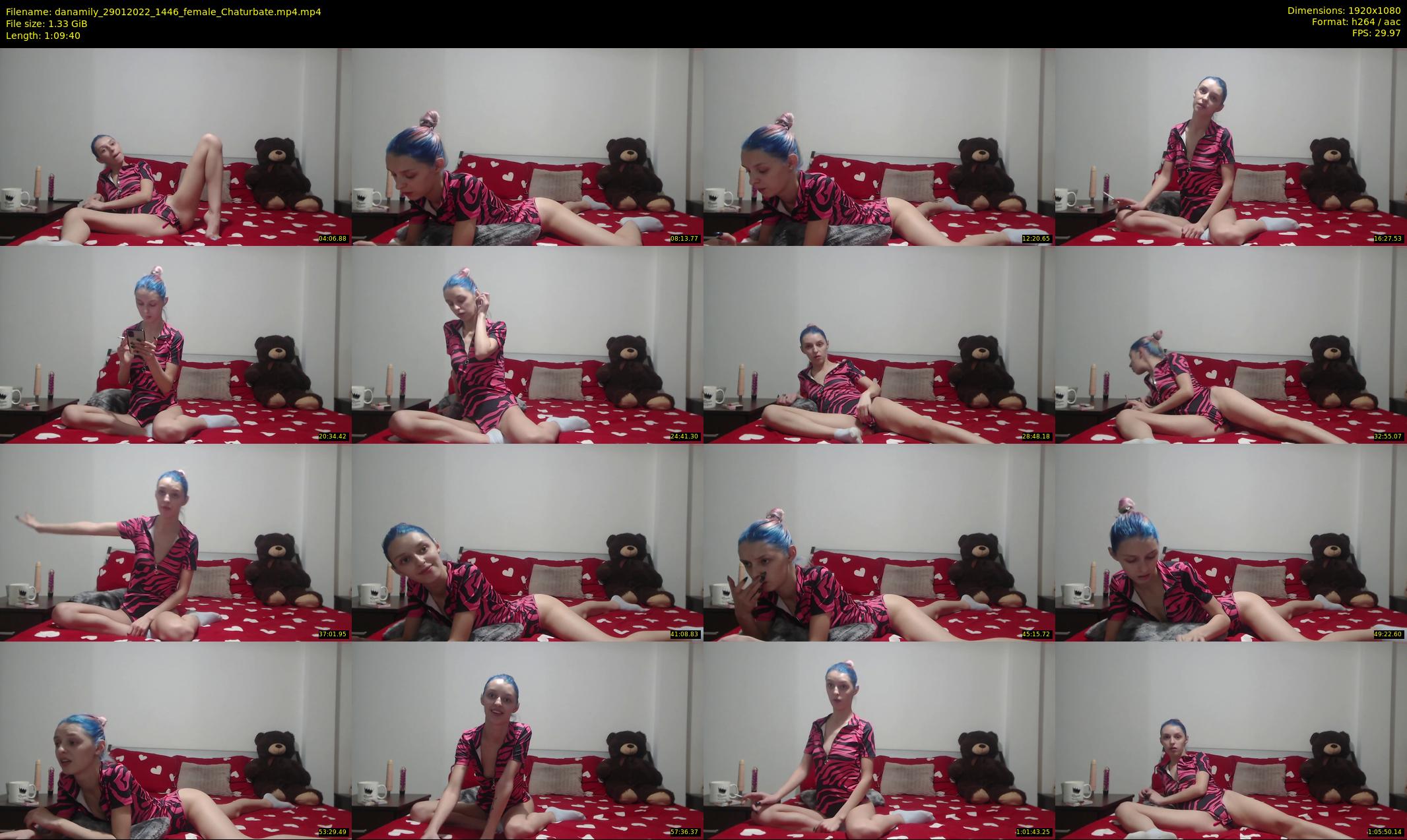 danamily — 70 minute Chaturbate female cam show recording, 1080p, Jan 29, 2022