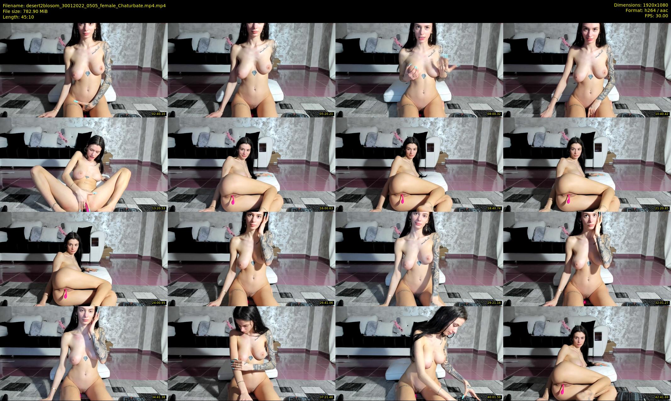 desert2blosom — 46 minute Chaturbate female cam show recording, 1080p, Jan 30, 2022