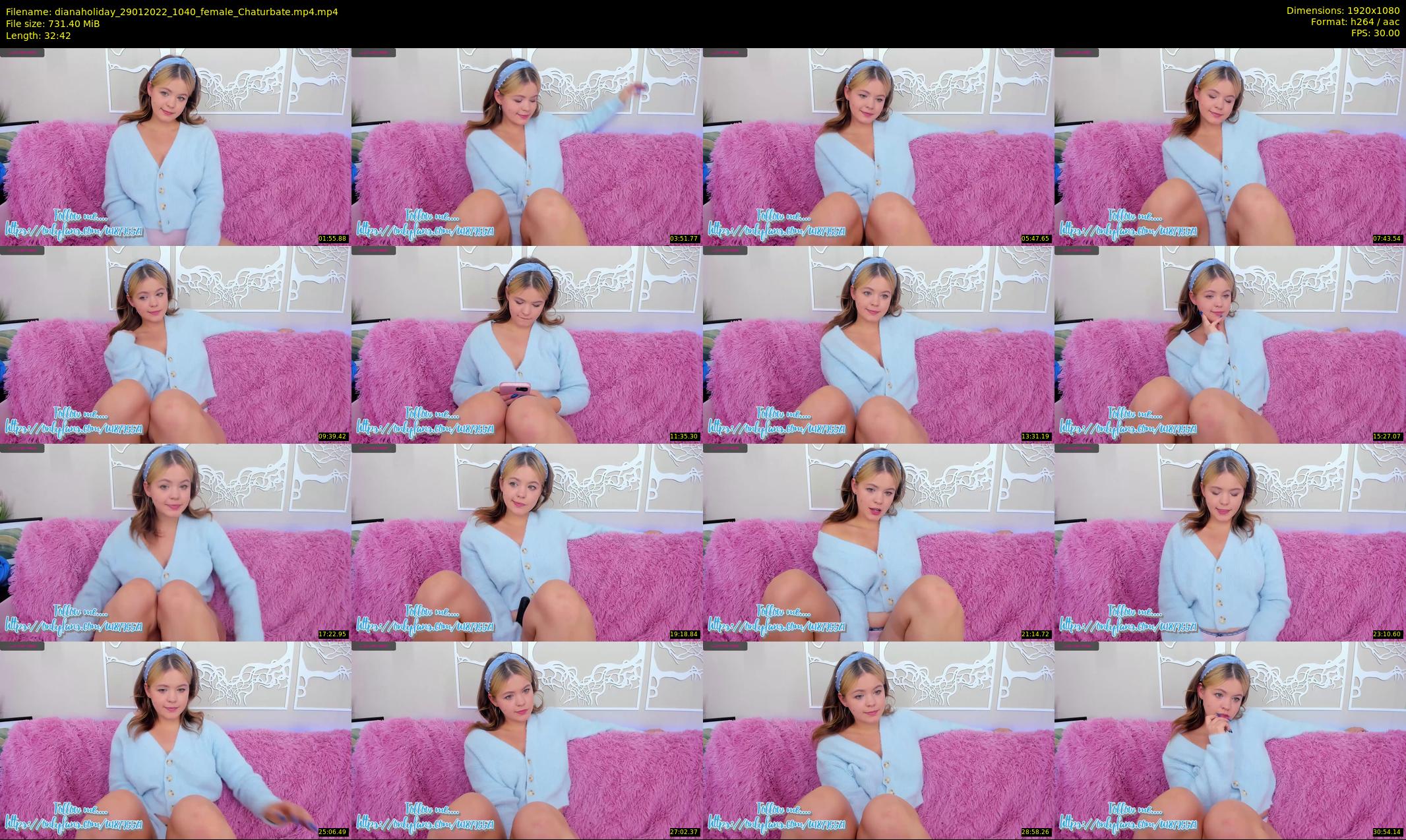 dianaholiday — 33 minute Chaturbate female cam show recording, 1080p, Jan 29, 2022