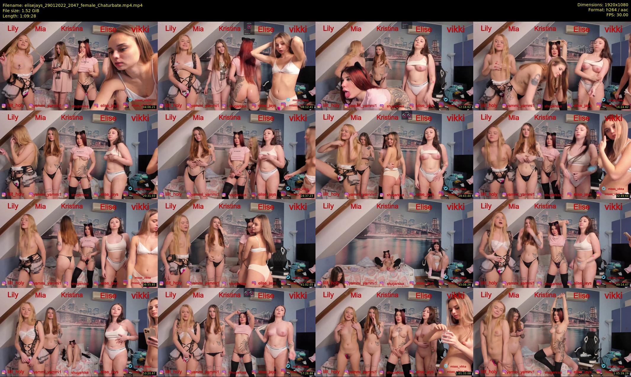 elisejays — 70 minute Chaturbate female cam show recording, 1080p, Jan 29, 2022