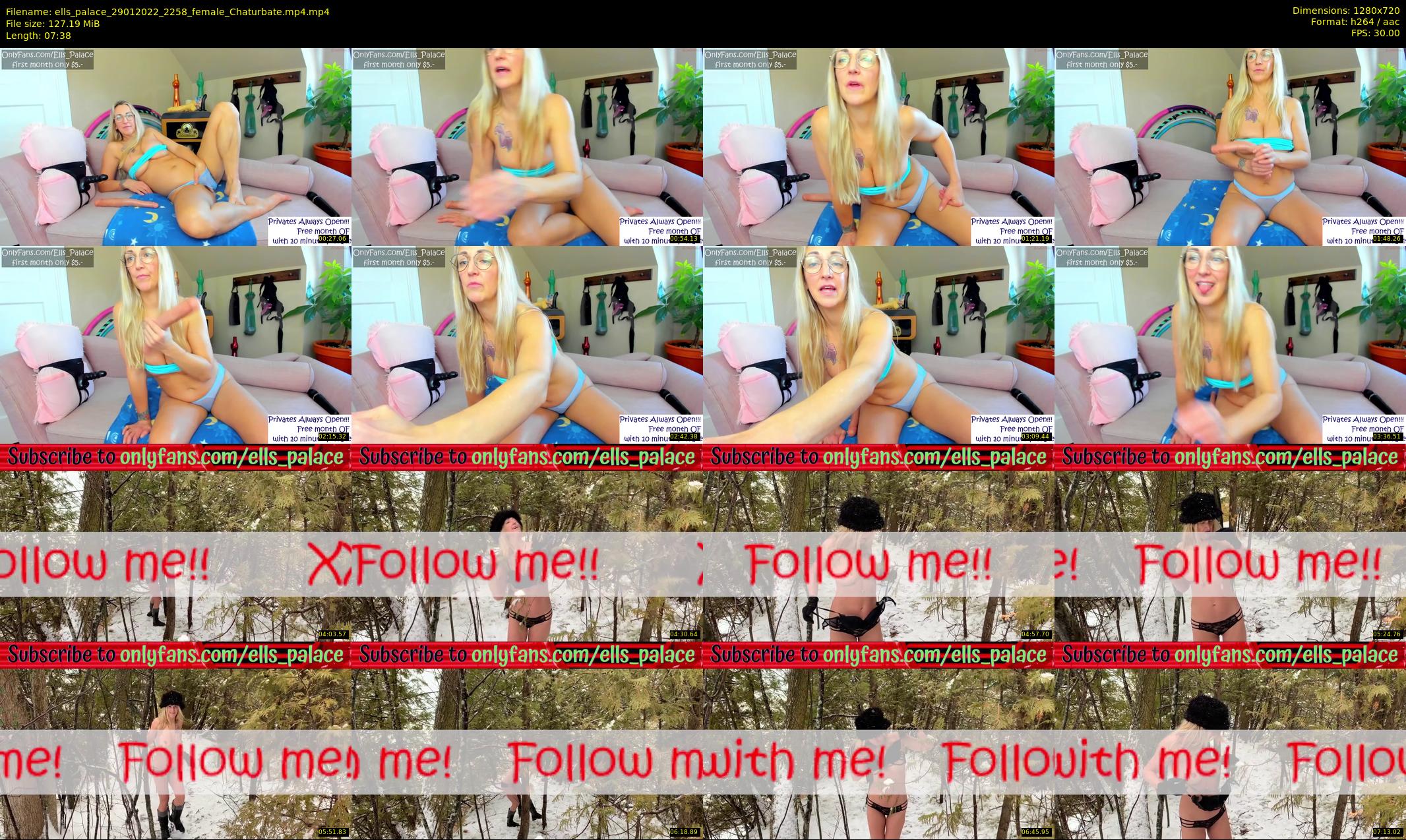 ells_palace — 8 minute Chaturbate female cam show recording, 720p, Jan 29, 2022