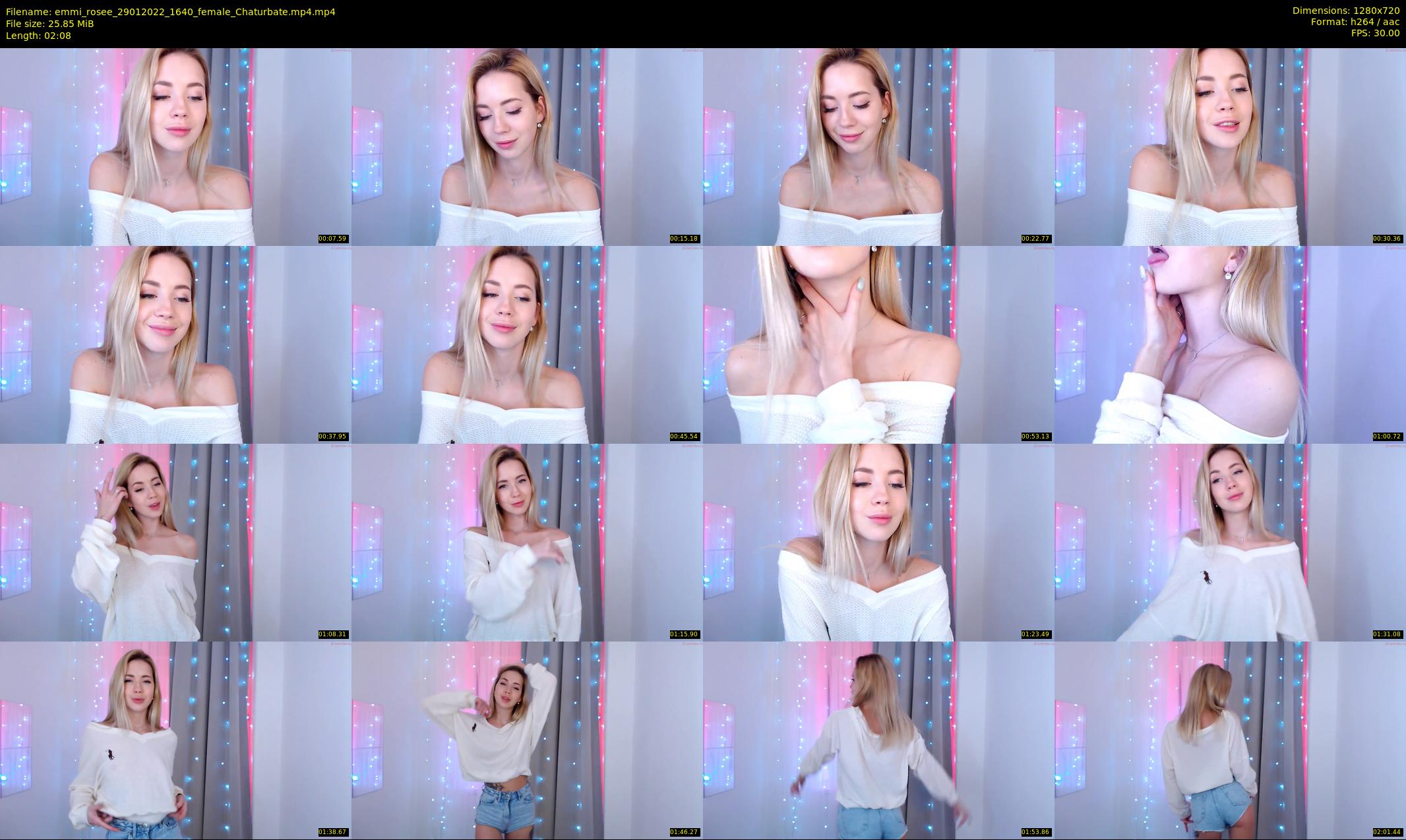 emmi_rosee — 3 minute Chaturbate female cam show recording, 720p, Jan 29, 2022