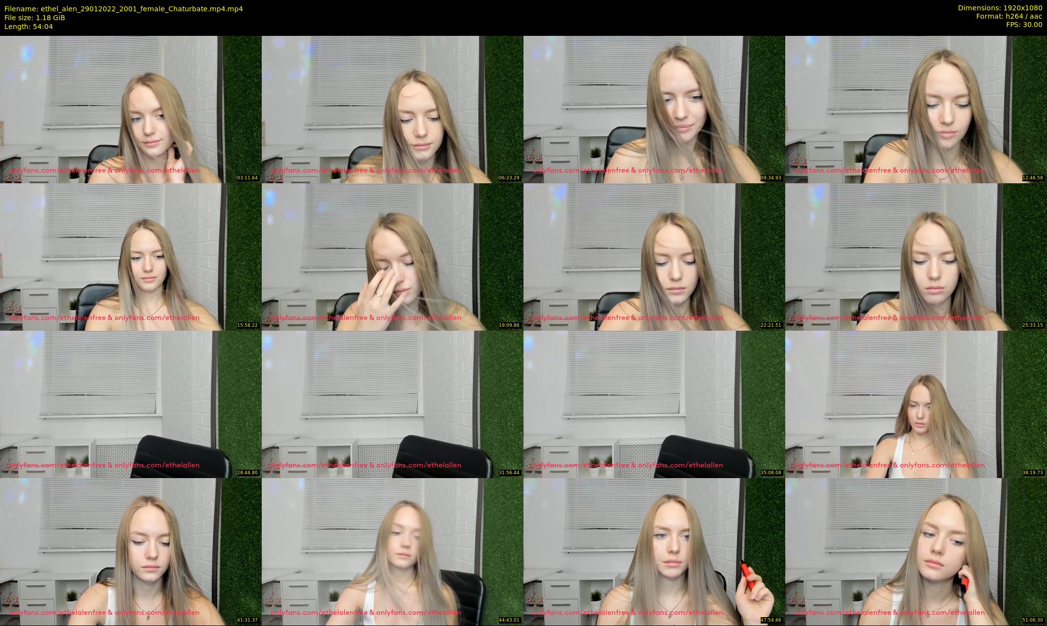 ethel_alen — 55 minute Chaturbate female cam show recording, 1080p, Jan 29, 2022