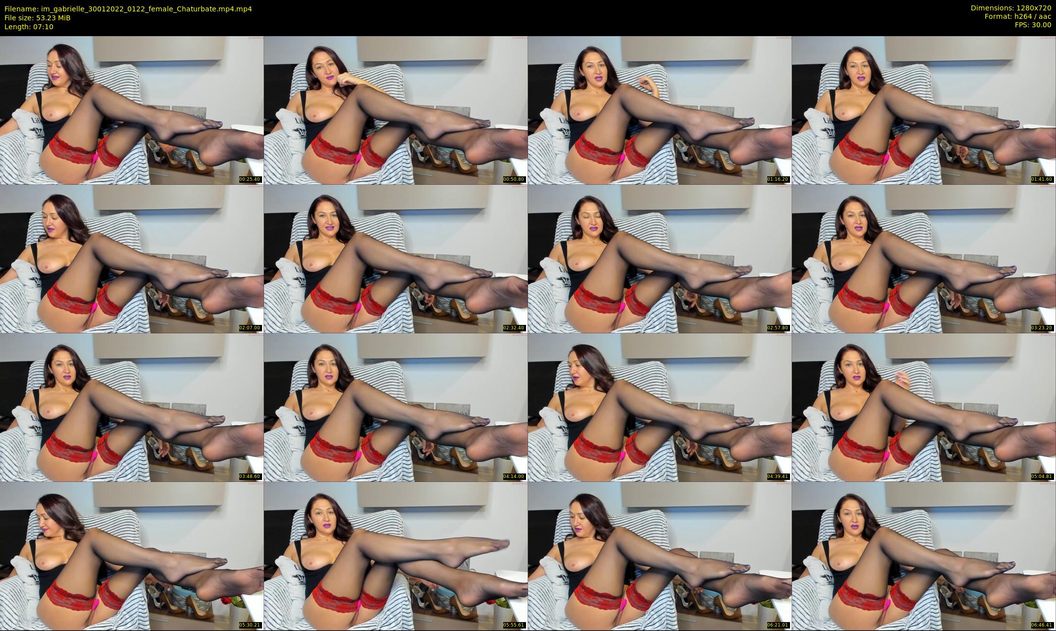 im_gabrielle — 8 minute Chaturbate female cam show recording, 720p, Jan 30, 2022