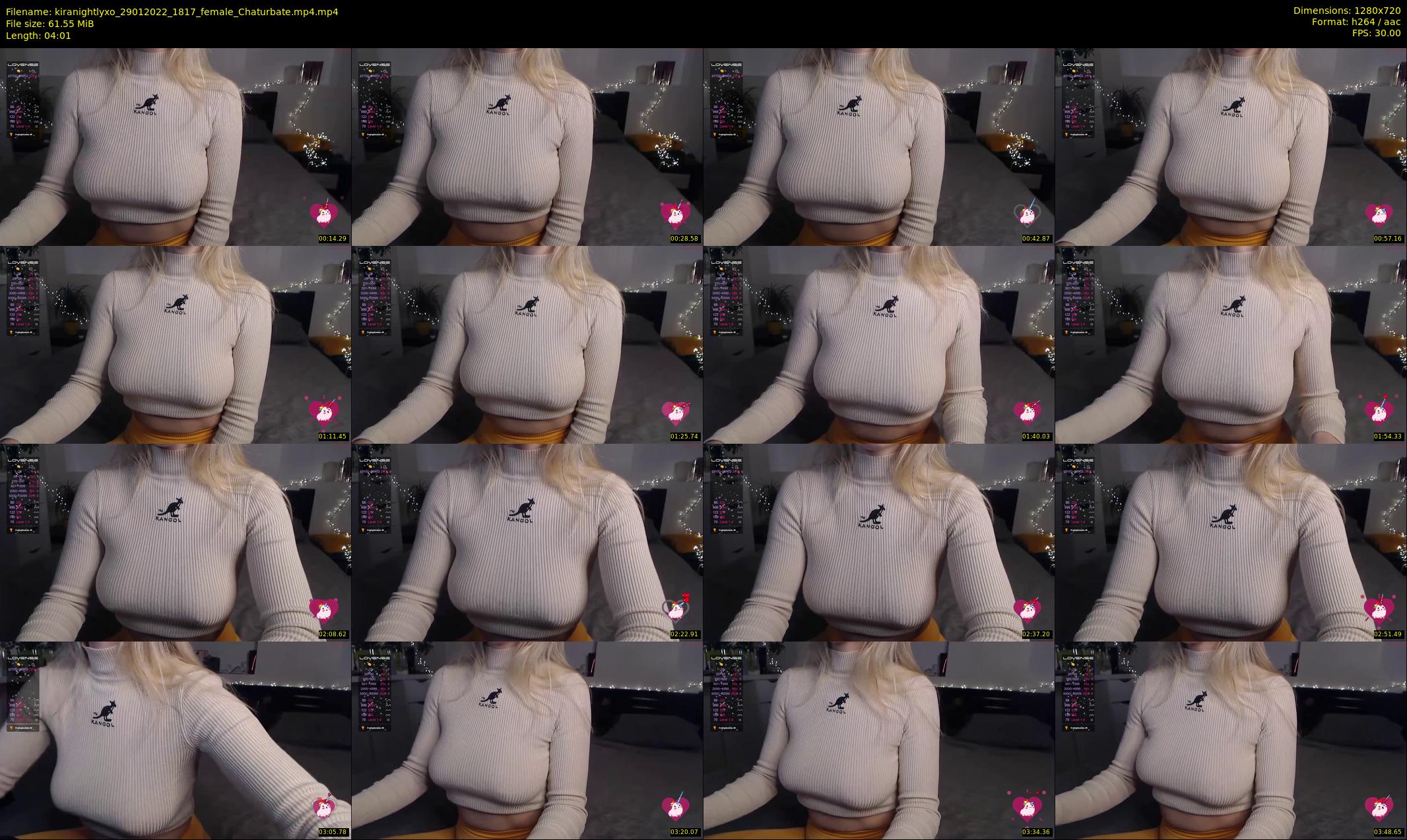 kiranightlyxo — 5 minute Chaturbate female cam show recording, 720p, Jan 29, 2022