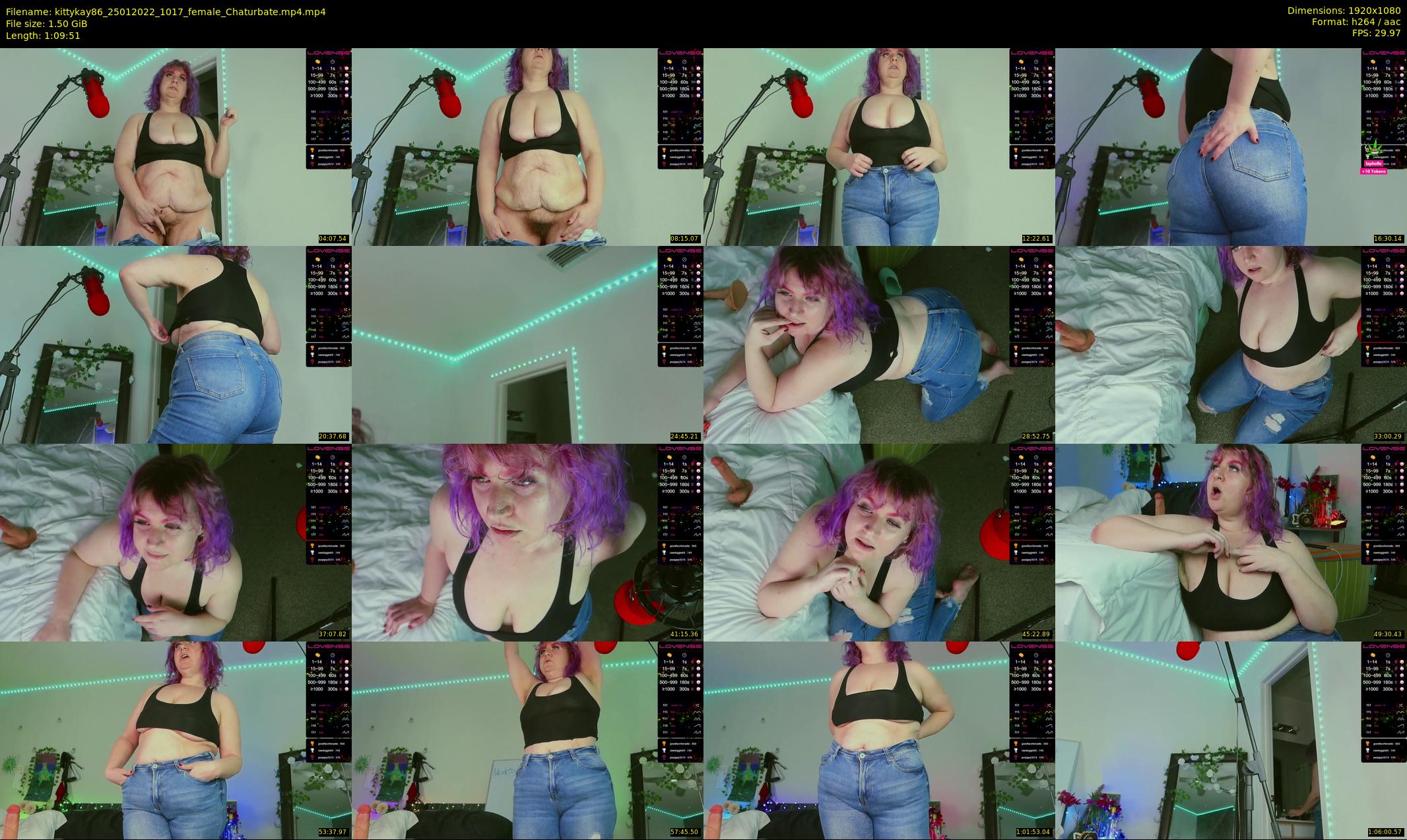 kittykay86 — 70 minute Chaturbate female cam show recording, 1080p, Jan 25, 2022