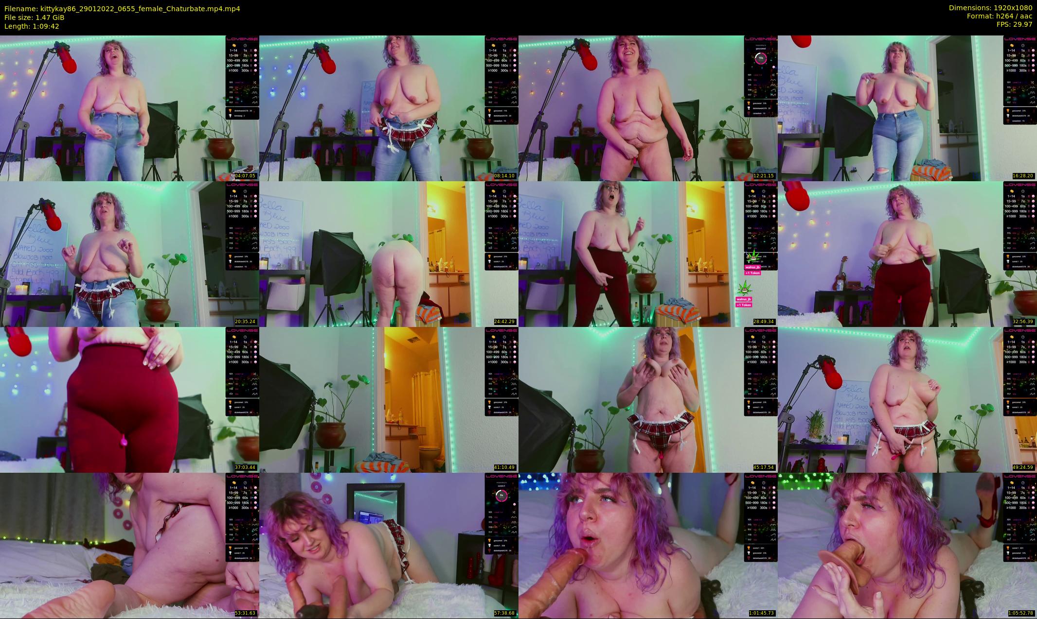 kittykay86 — 70 minute Chaturbate female cam show recording, 1080p, Jan 29, 2022