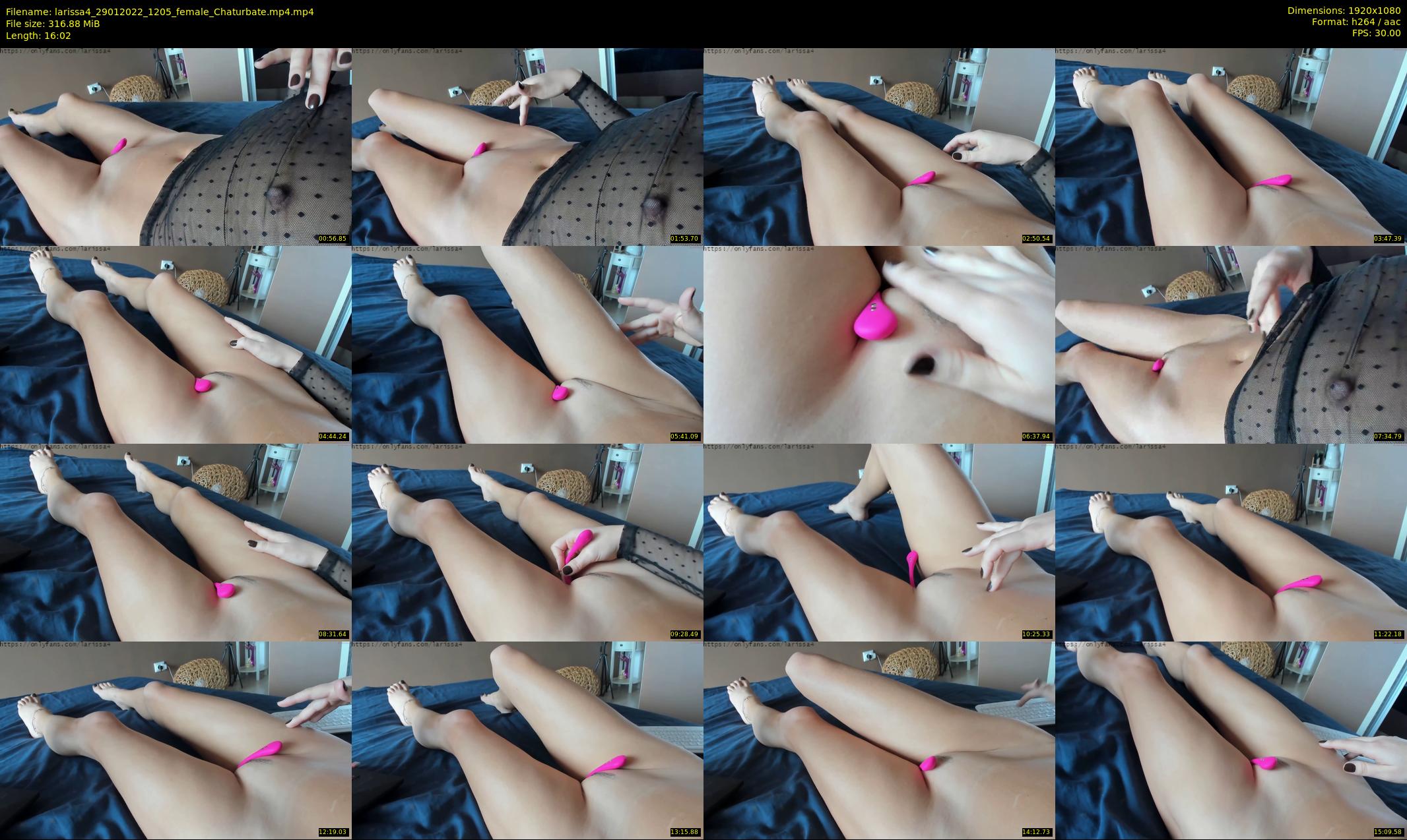 larissa4 — 17 minute Chaturbate female cam show recording, 1080p, Jan 29, 2022