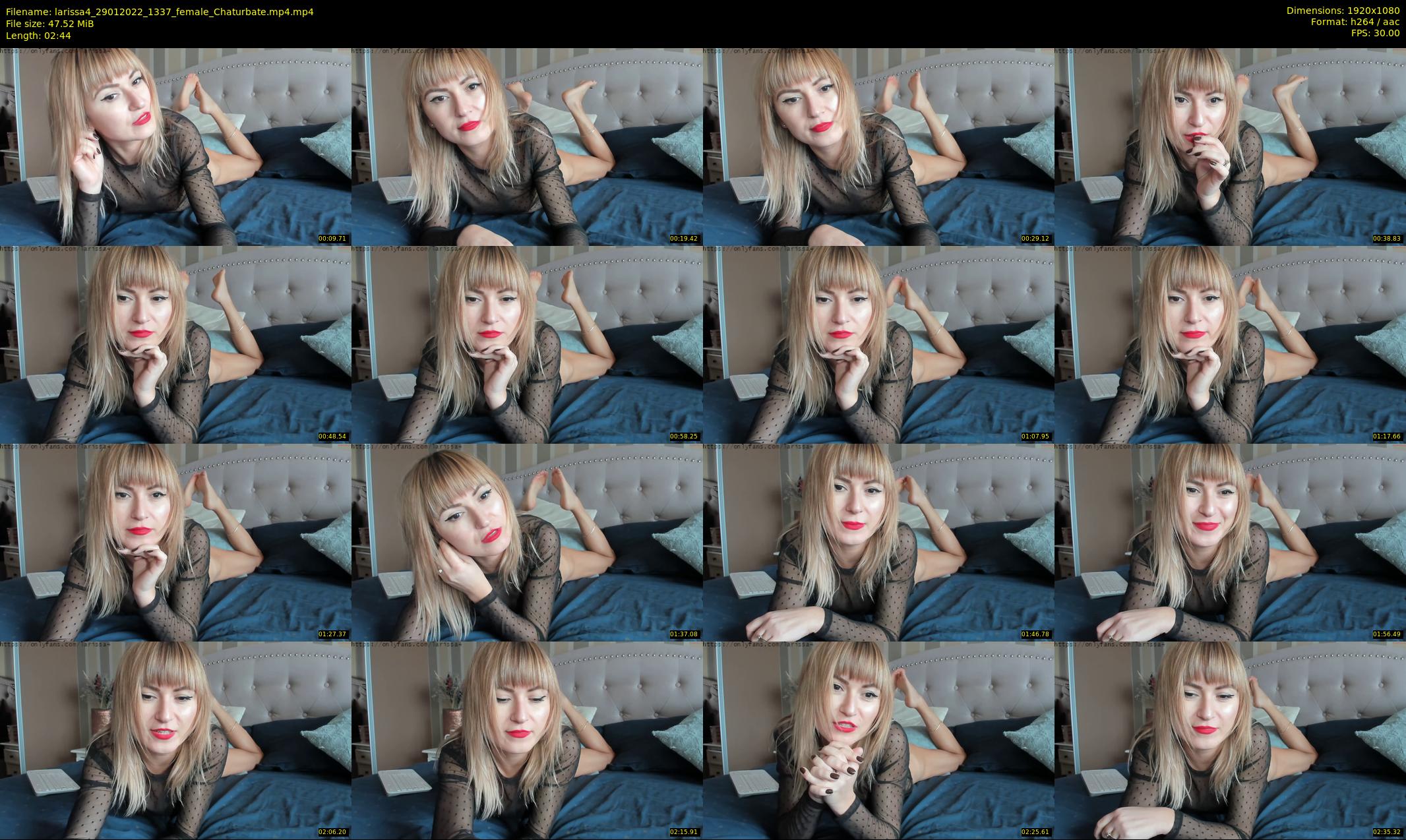 larissa4 — 3 minute Chaturbate female cam show recording, 1080p, Jan 29, 2022