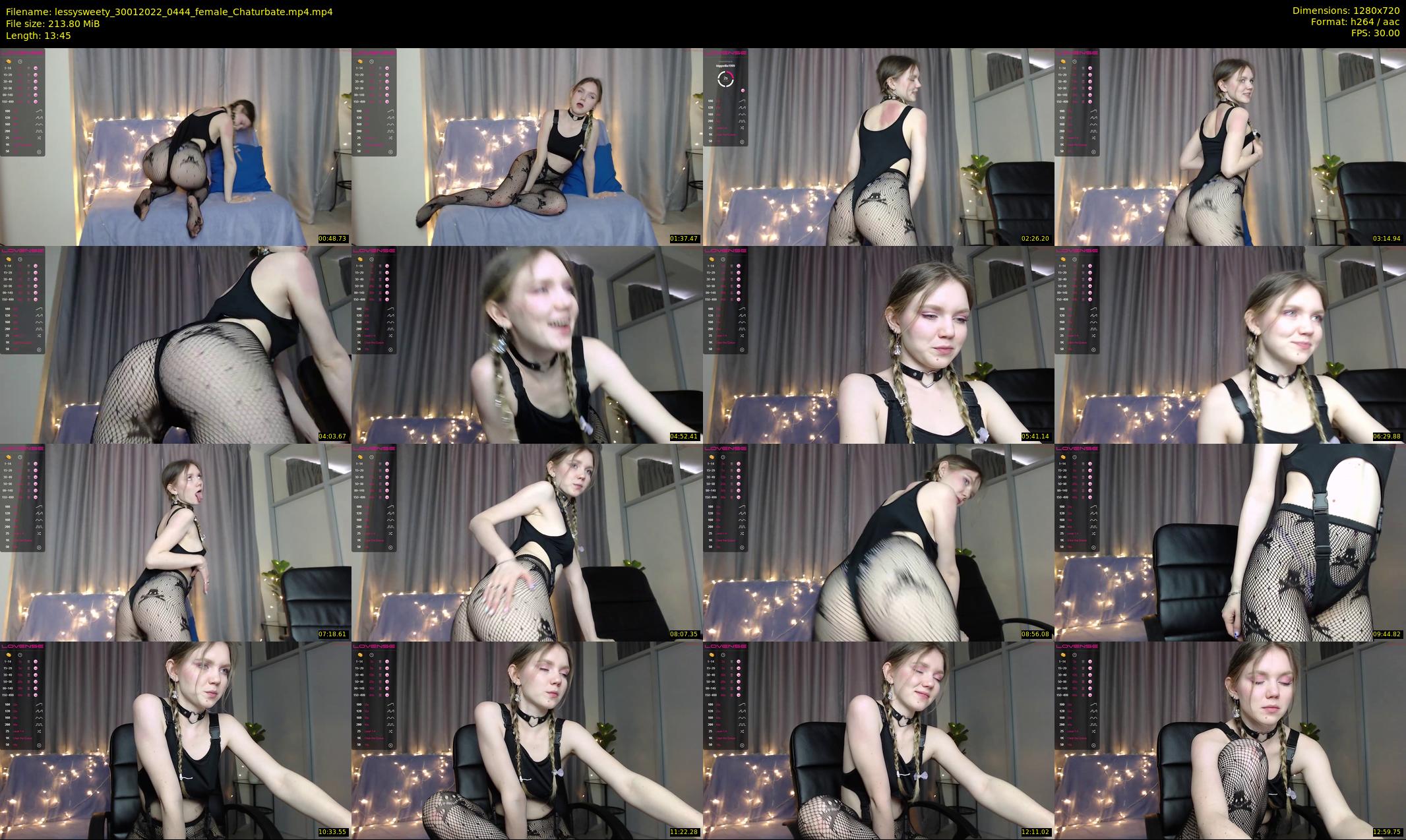lessysweety — 14 minute Chaturbate female cam show recording, 720p, Jan 30, 2022
