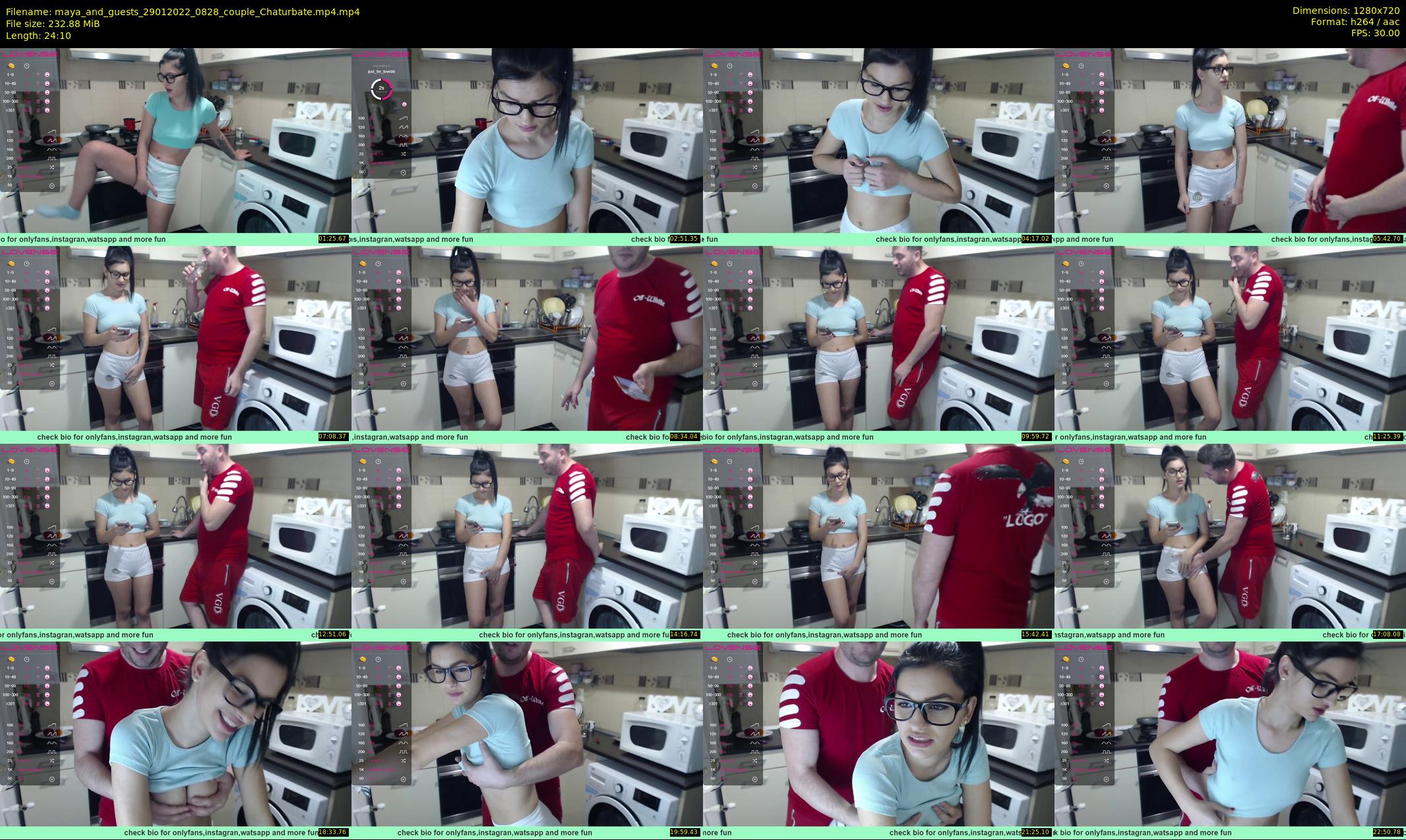 maya_and_guests — 25 minute Chaturbate couple cam show recording, 720p, Jan 29, 2022