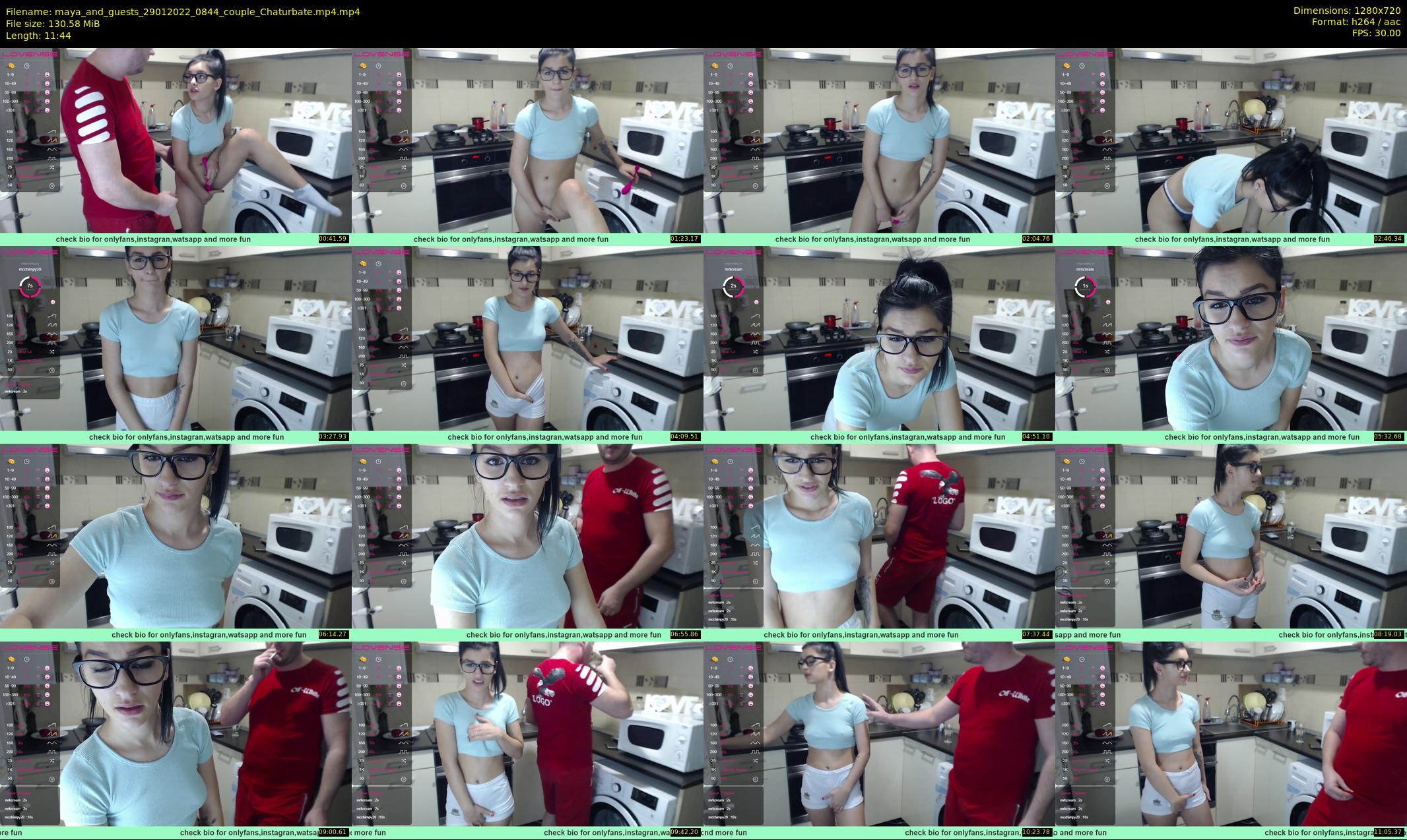 maya_and_guests — 12 minute Chaturbate couple cam show recording, 720p, Jan 29, 2022