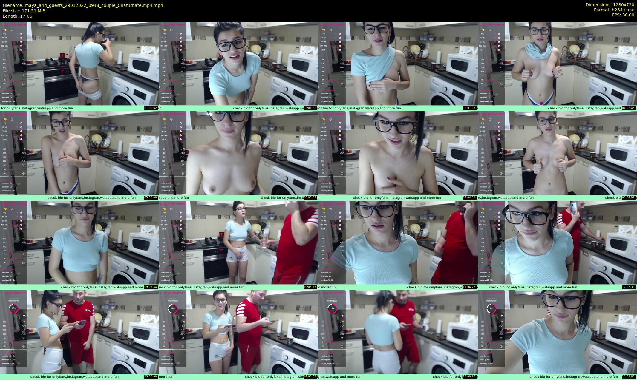 maya_and_guests — 18 minute Chaturbate couple cam show recording, 720p, Jan 29, 2022