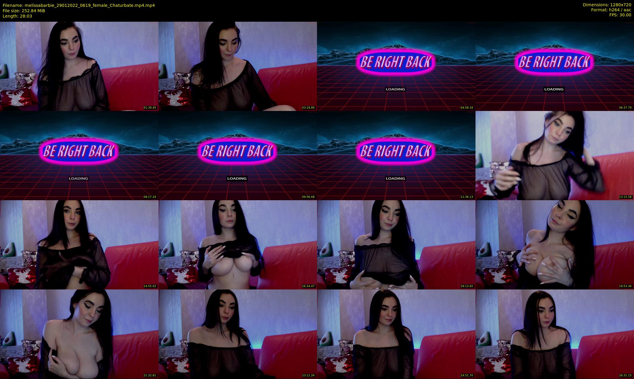 melissabarbie — 29 minute Chaturbate couple cam show recording, 720p, Jan 29, 2022