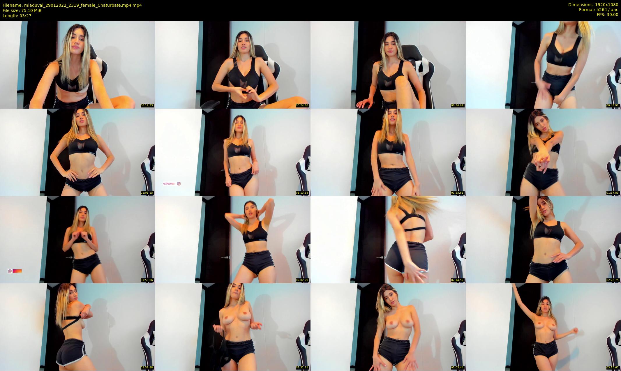 miaduval — 4 minute Chaturbate female cam show recording, 1080p, Jan 29, 2022