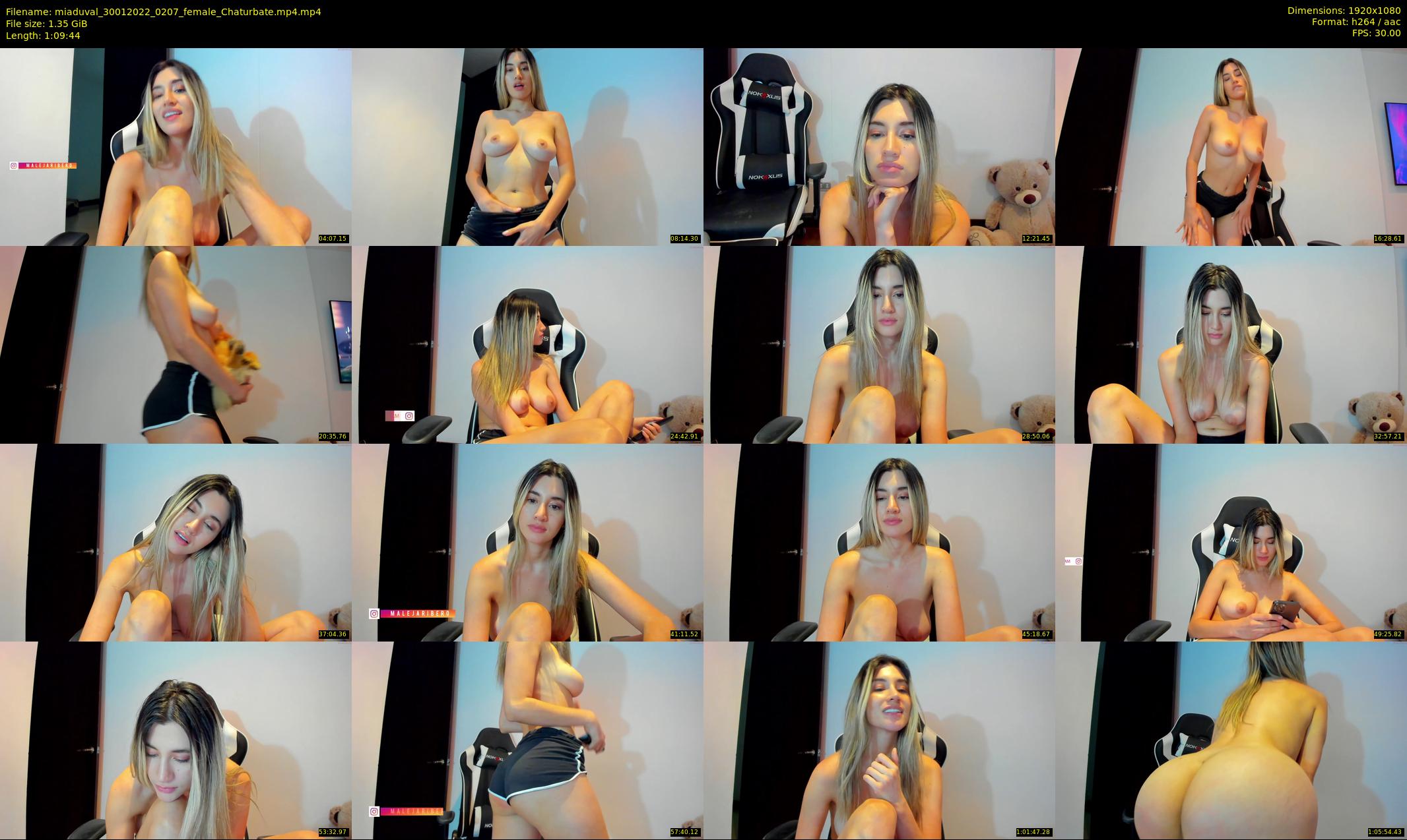 miaduval — 70 minute Chaturbate female cam show recording, 1080p, Jan 30, 2022