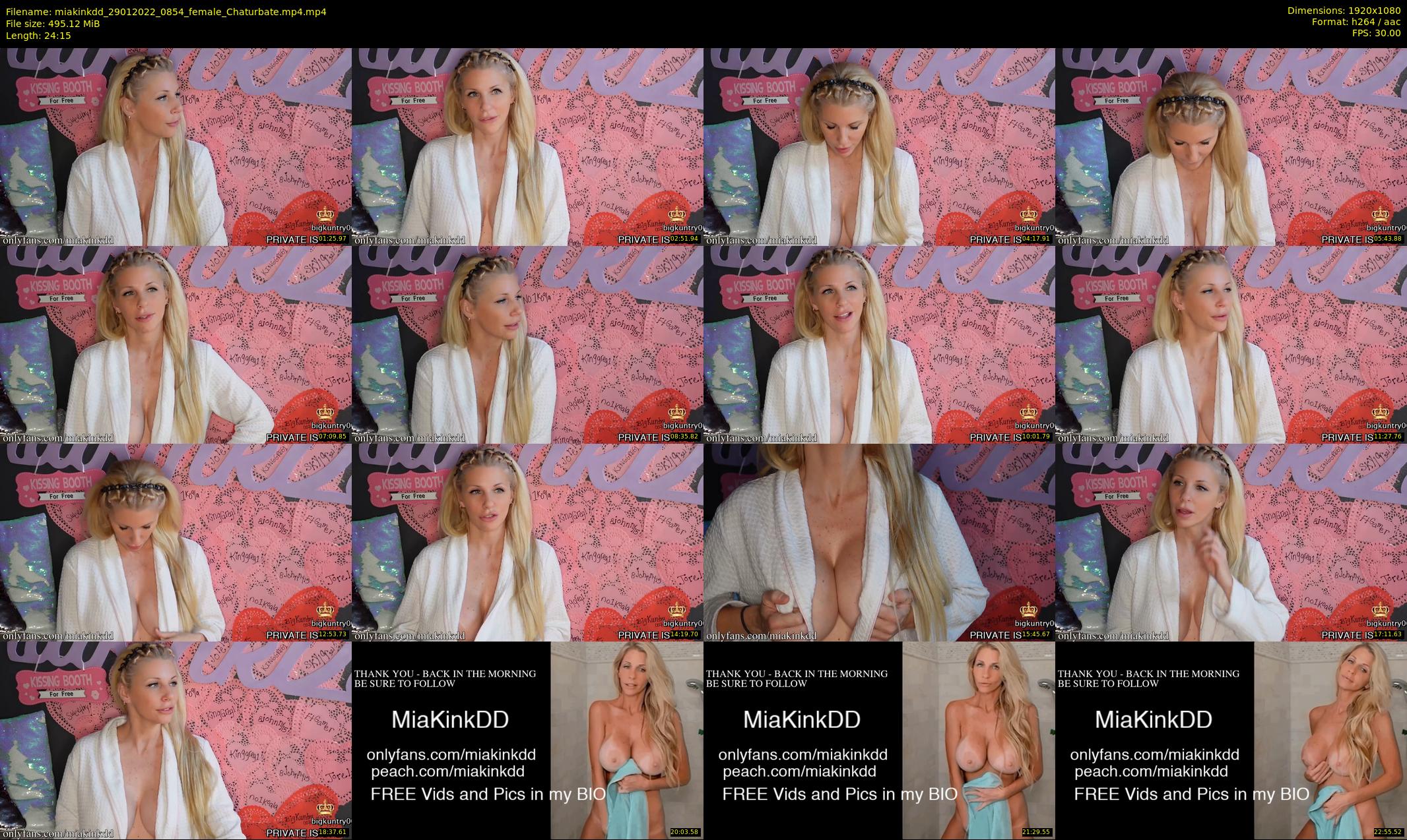 miakinkdd — 25 minute Chaturbate female cam show recording, 1080p, Jan 29, 2022