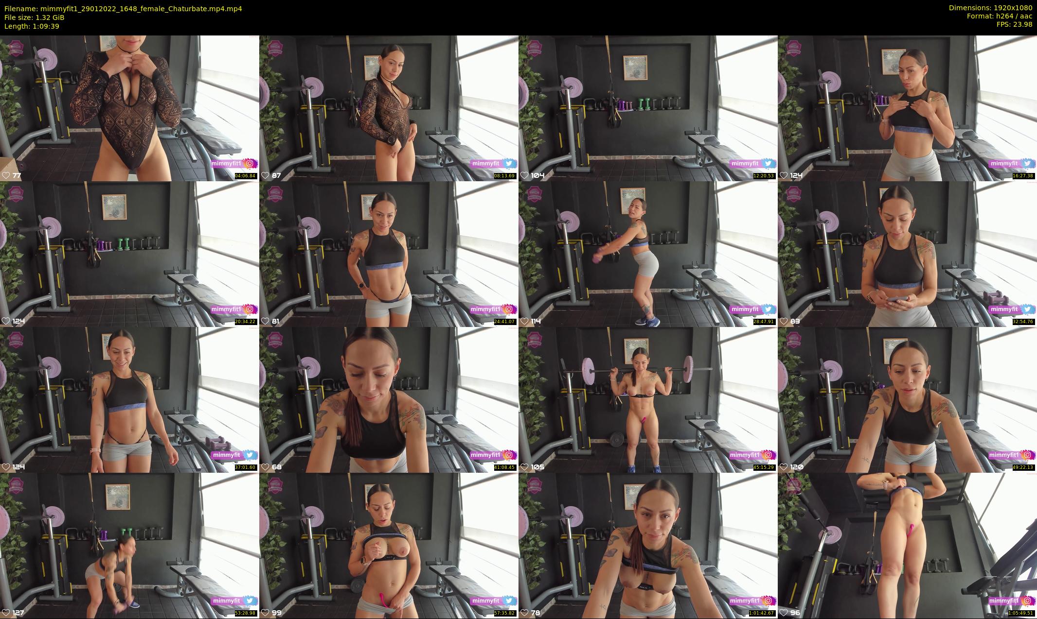 mimmyfit1 — 70 minute Chaturbate female cam show recording, 1080p, Jan 29, 2022