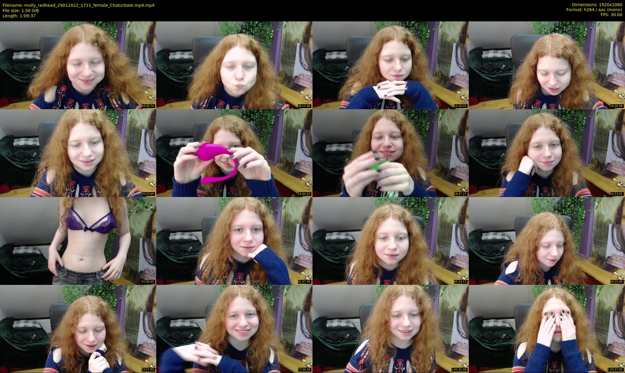 molly_redhead — 70 minute Chaturbate female cam show recording, 1080p, Jan 29, 2022