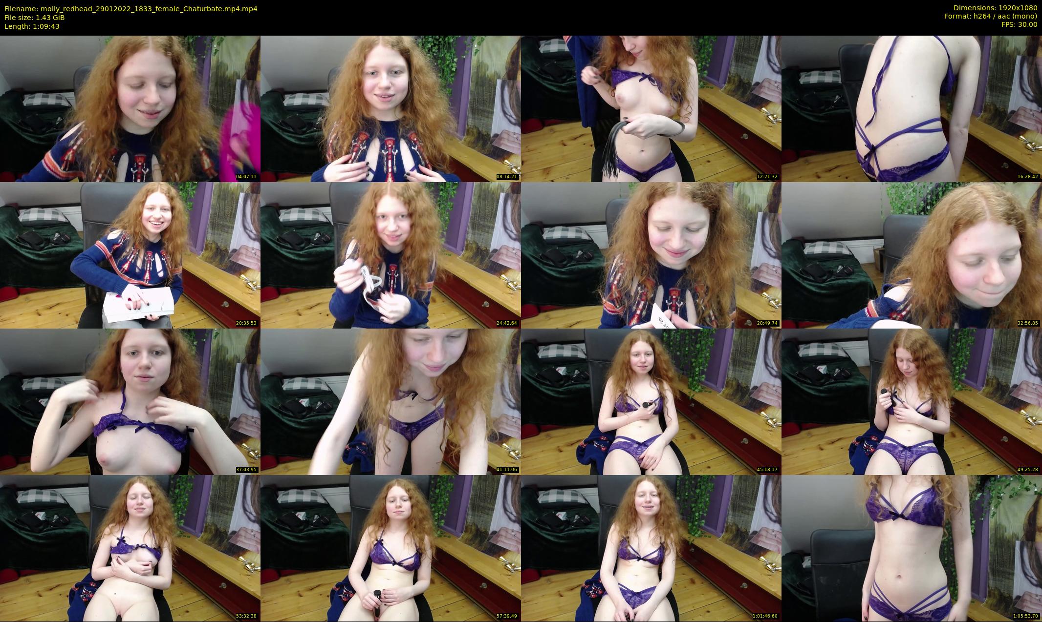 molly_redhead — 70 minute Chaturbate female cam show recording, 1080p, Jan 29, 2022