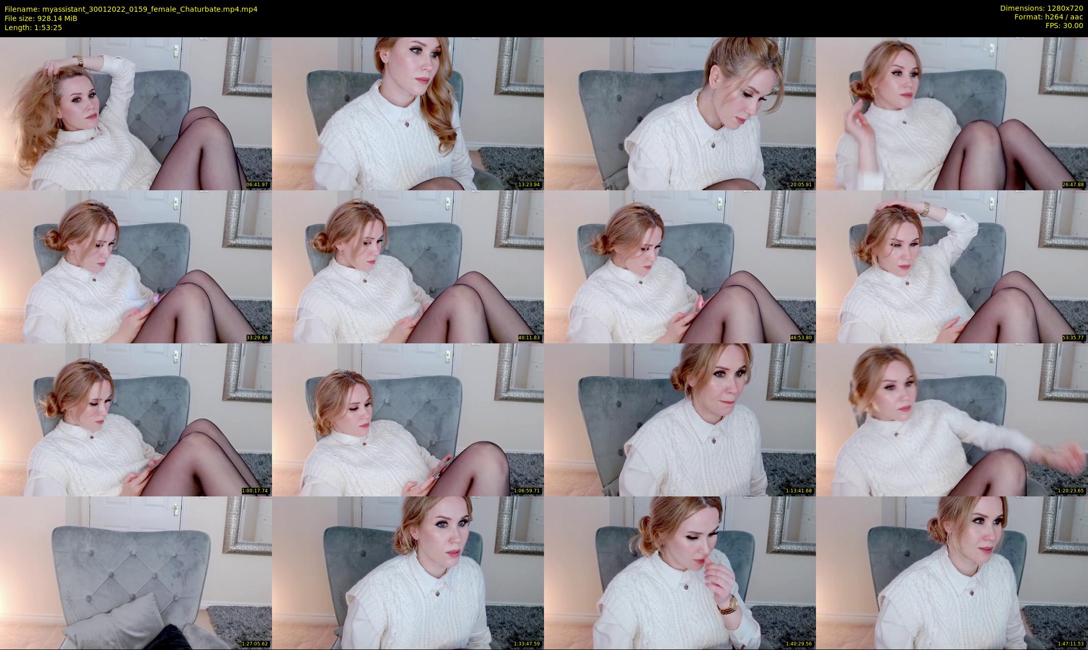 myassistant — 114 minute Chaturbate female cam show recording, 720p, Jan 30, 2022