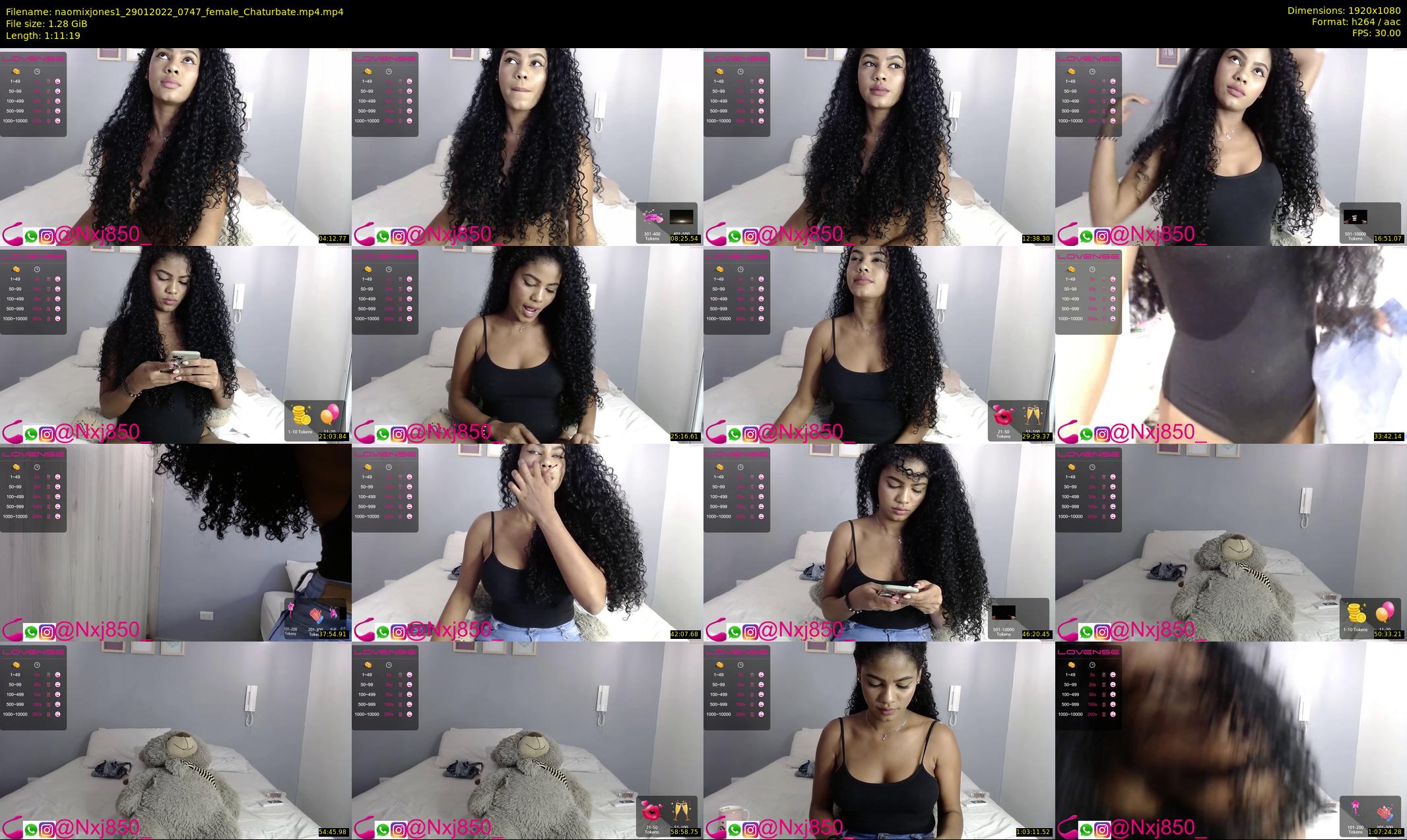 naomixjones1 — 72 minute Chaturbate female cam show recording, 1080p, Jan 29, 2022