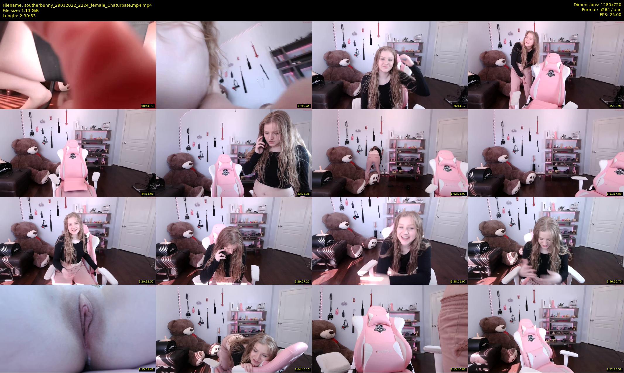 southerbunny — 151 minute Chaturbate female cam show recording, 720p, Jan 29, 2022