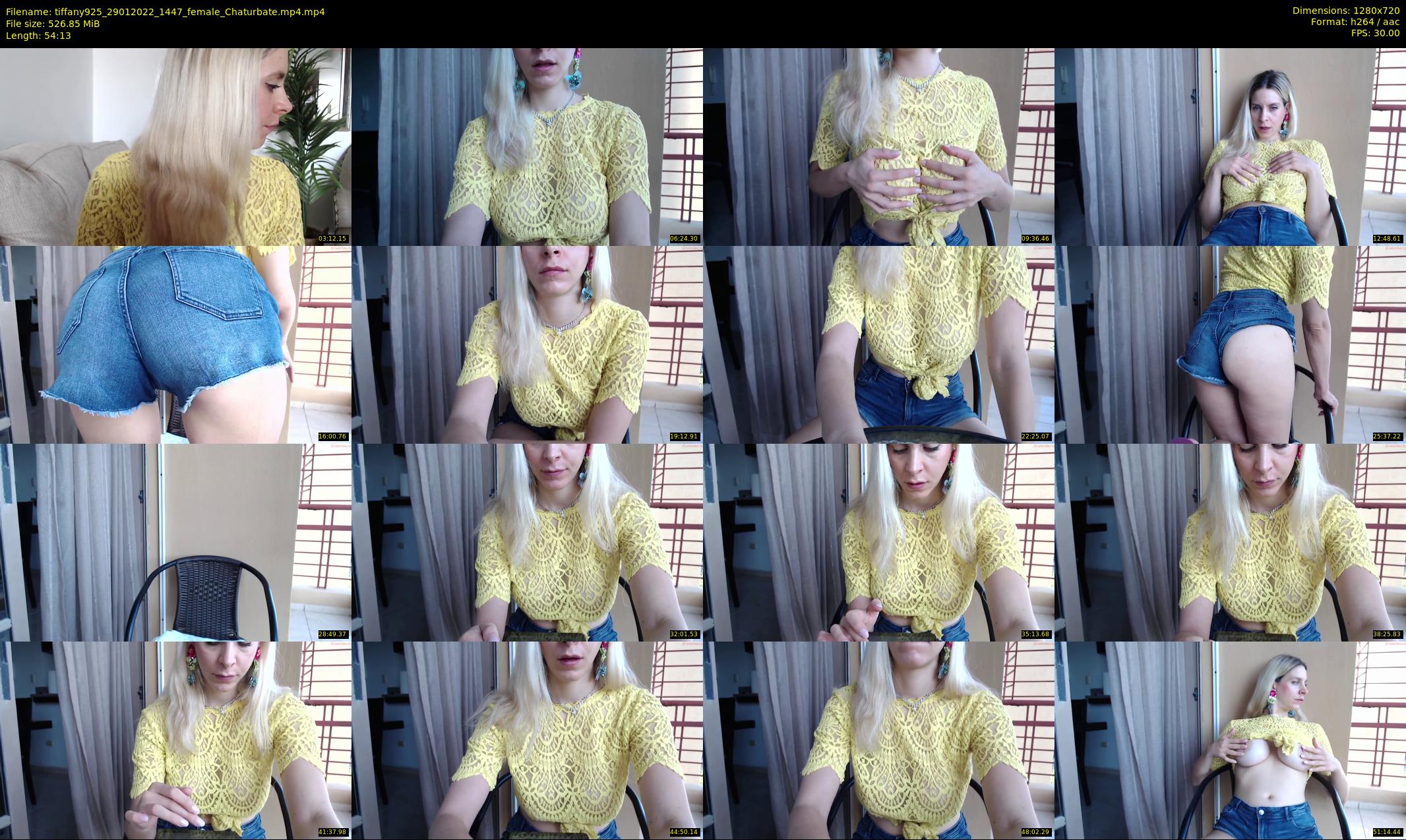 tiffany925 — 55 minute Chaturbate female cam show recording, 720p, Jan 29, 2022