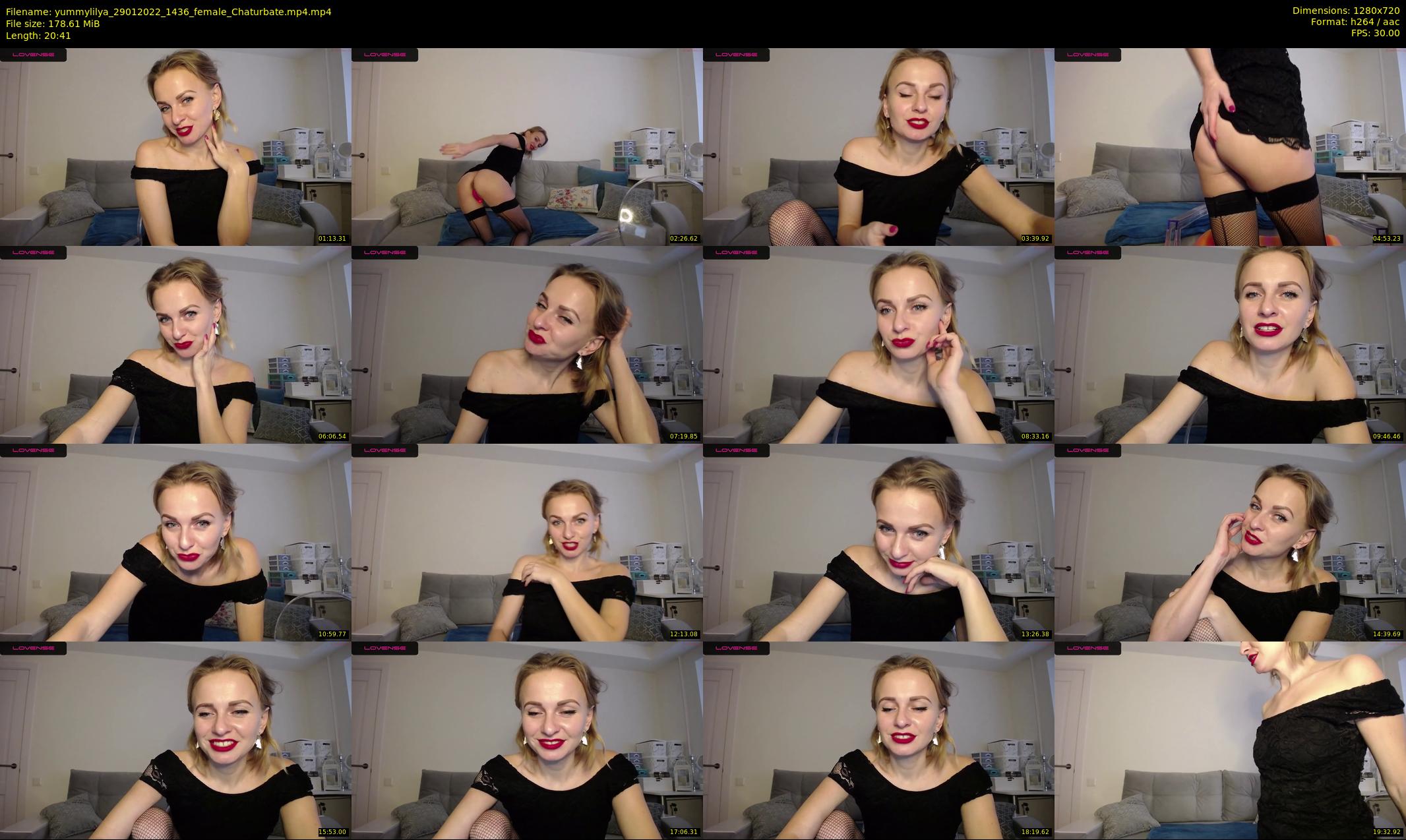 yummylilya — 21 minute Chaturbate female cam show recording, 720p, Jan 29, 2022