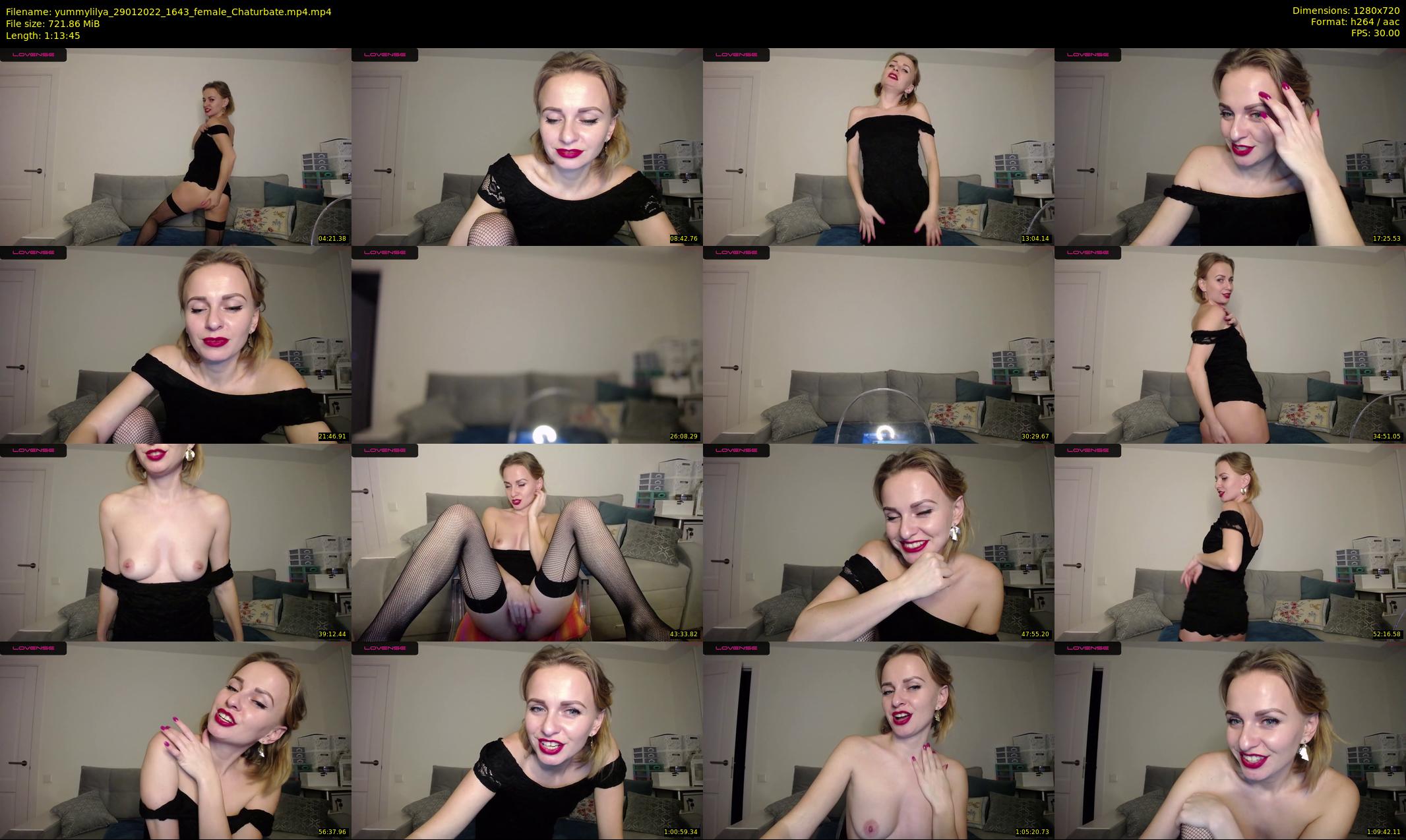 yummylilya — 74 minute Chaturbate female cam show recording, 720p, Jan 29, 2022