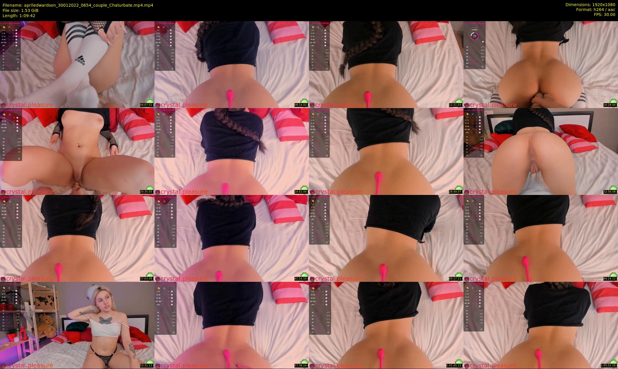 apriledwardson — 70 minute Chaturbate couple cam show recording, 1080p, Jan 30, 2022