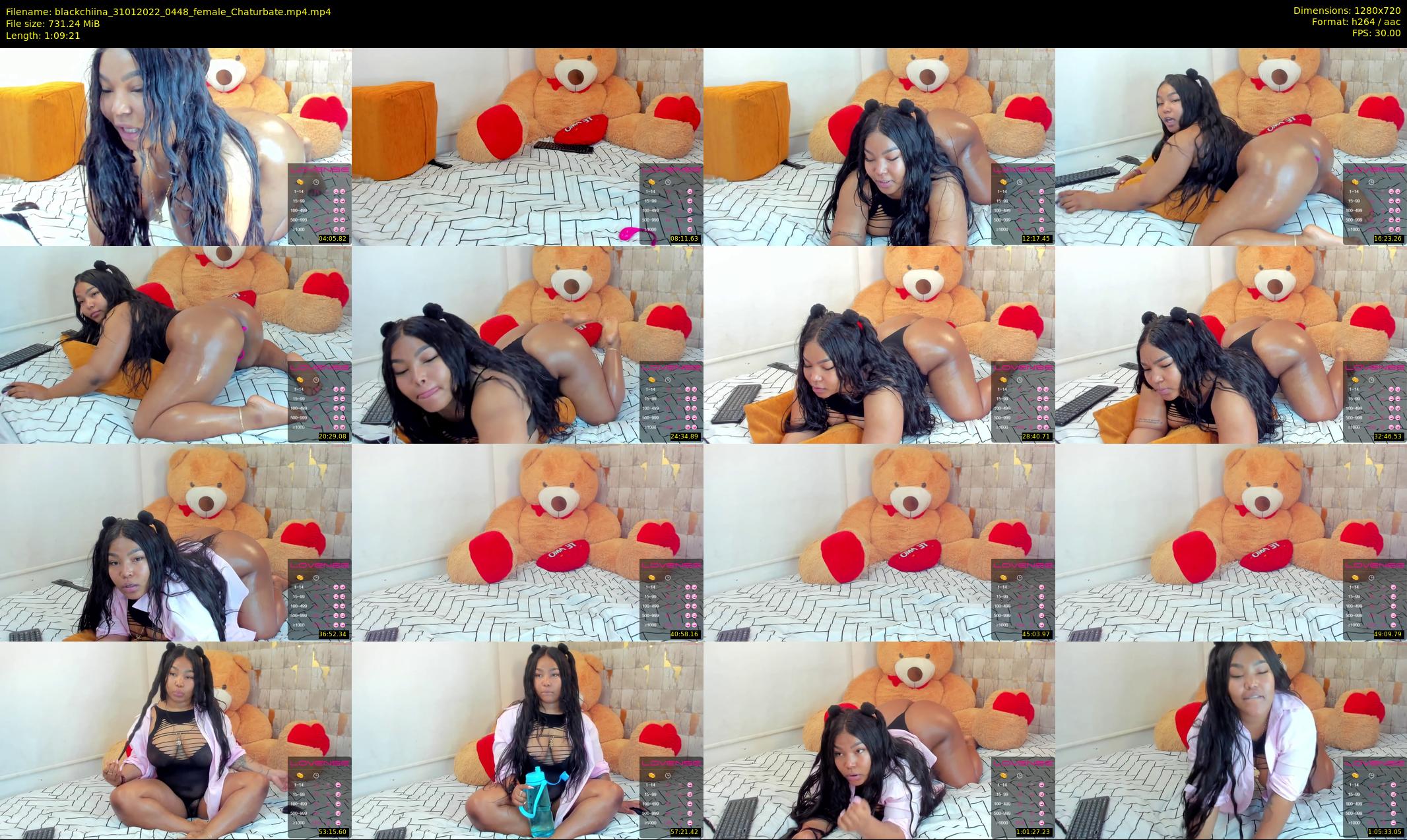 blackchiina — 70 minute Chaturbate female cam show recording, 720p, Jan 31, 2022
