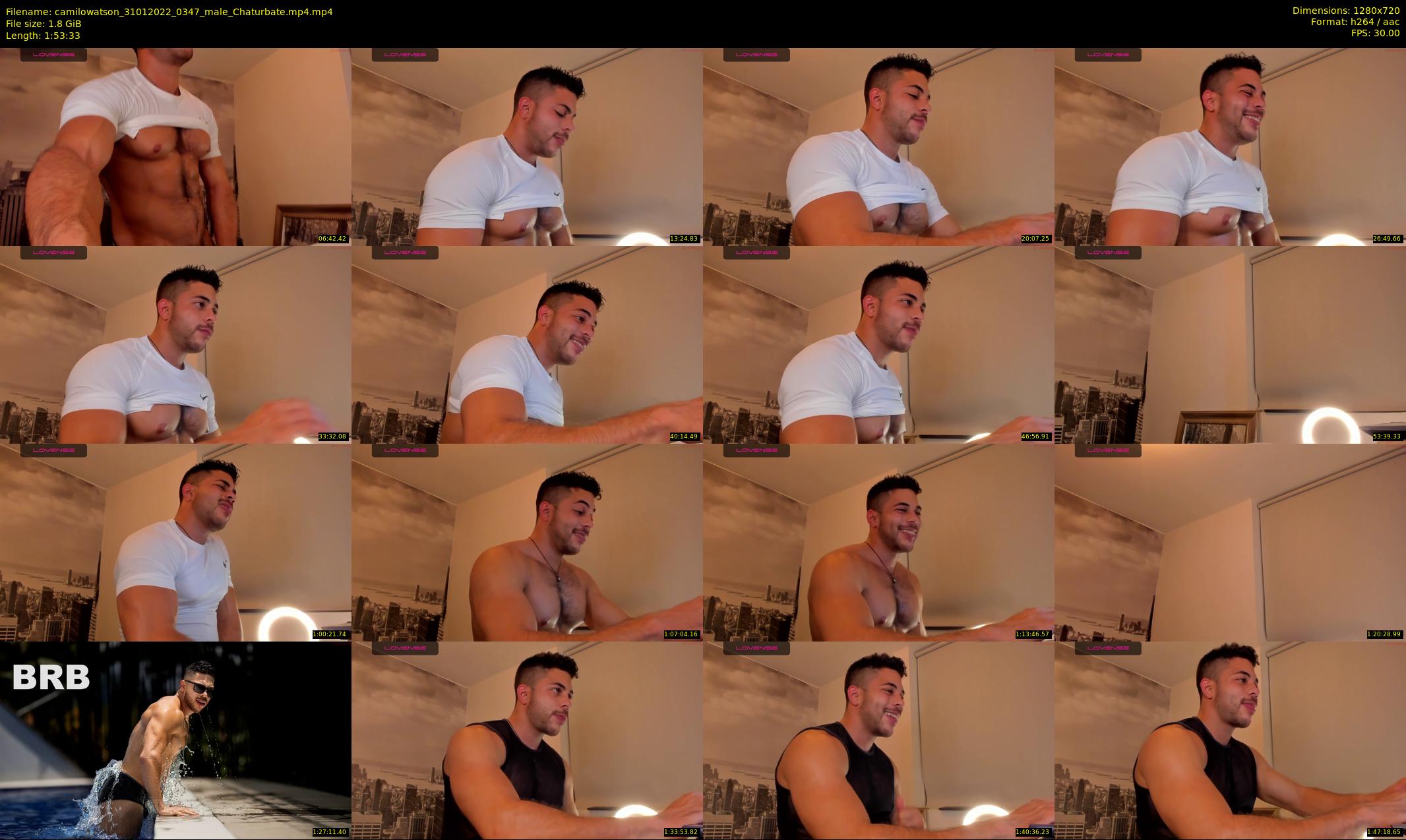 camilowatson — 114 minute Chaturbate male cam show recording, 720p, Jan 31, 2022