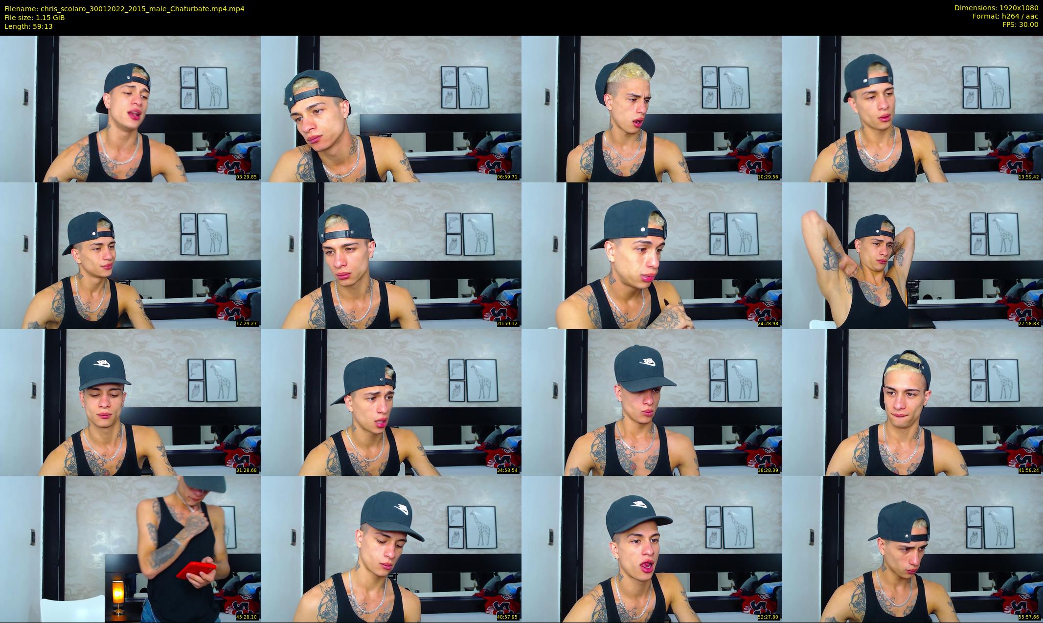 chris_scolaro — 60 minute Chaturbate male cam show recording, 1080p, Jan 30, 2022