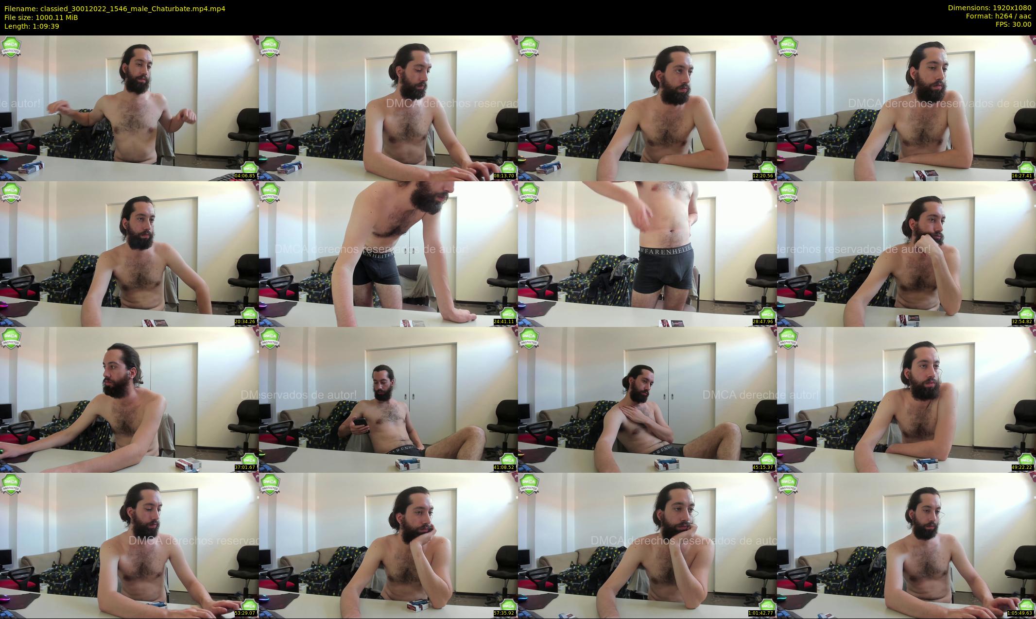classied — 70 minute Chaturbate male cam show recording, 1080p, Jan 30, 2022
