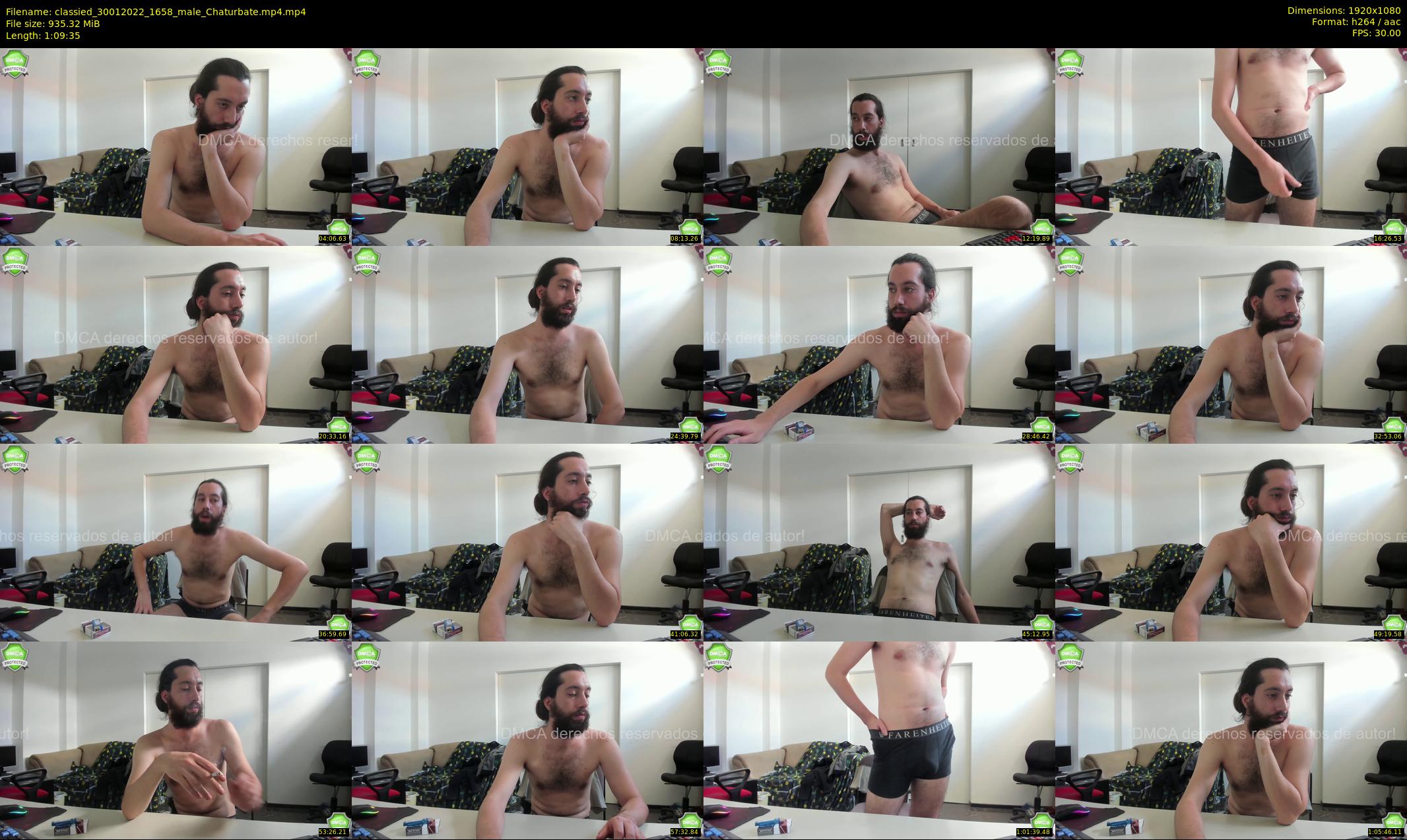 classied — 70 minute Chaturbate male cam show recording, 1080p, Jan 30, 2022