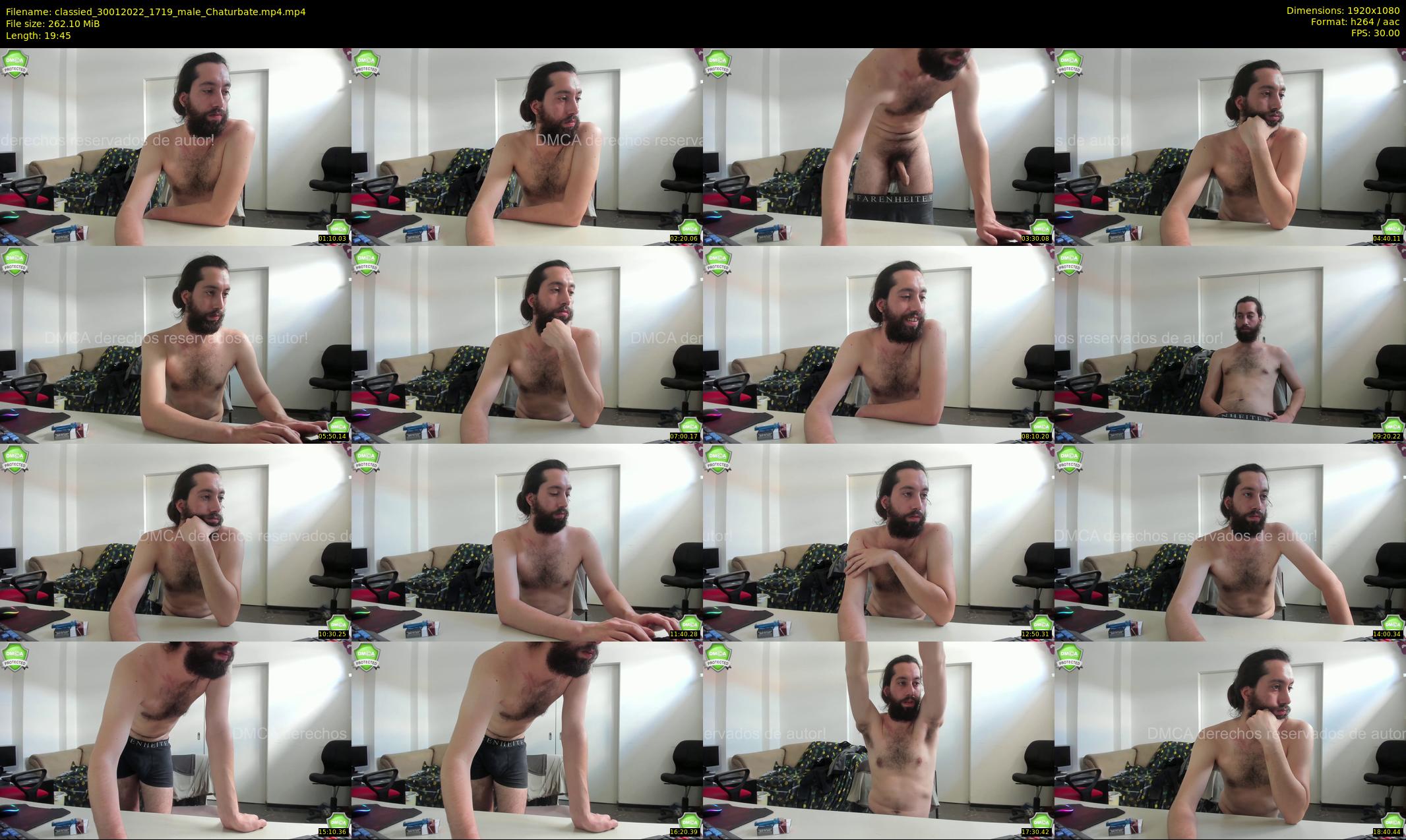 classied — 20 minute Chaturbate male cam show recording, 1080p, Jan 30, 2022