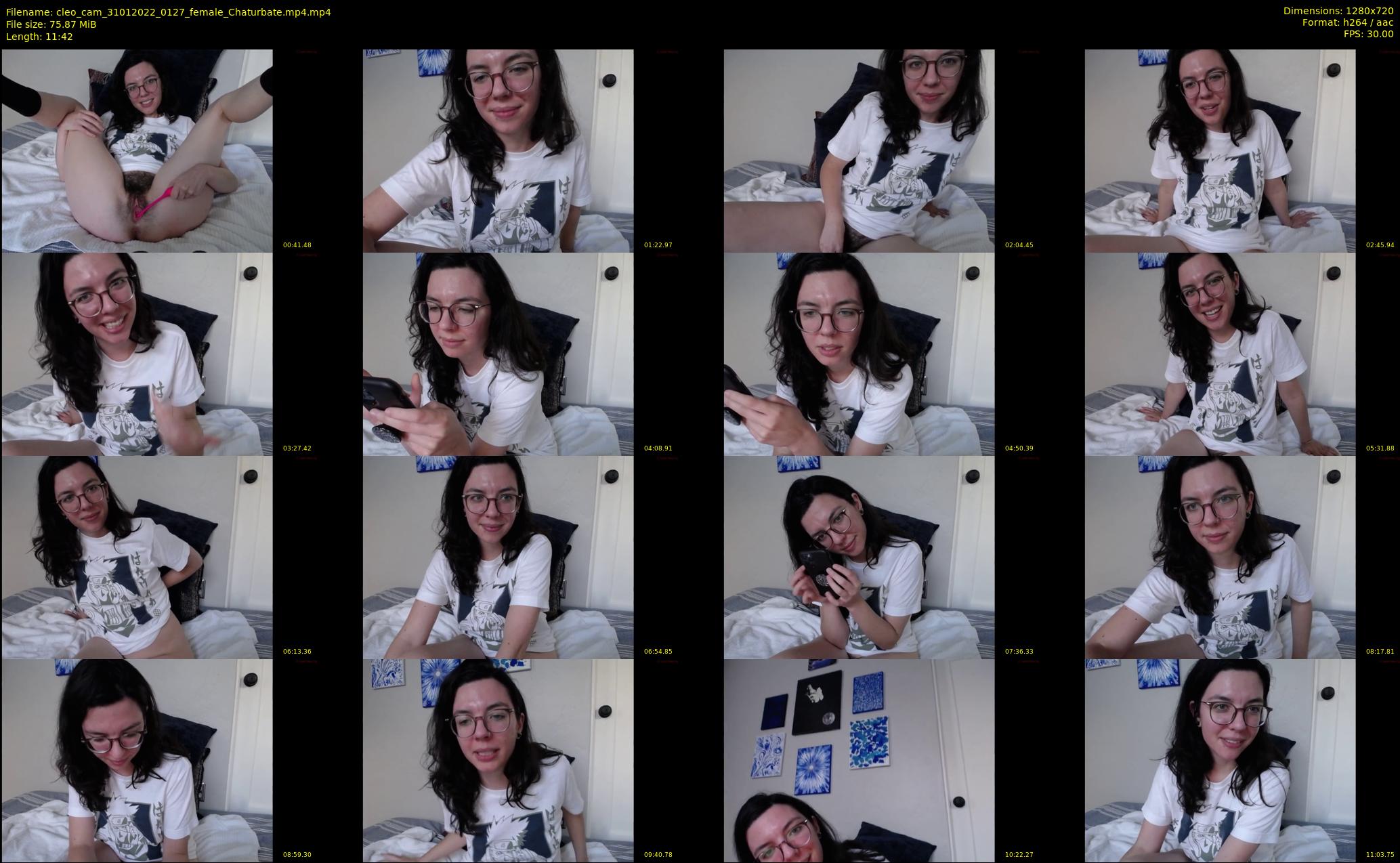 cleo_cam — 12 minute Chaturbate female cam show recording, 720p, Jan 31, 2022