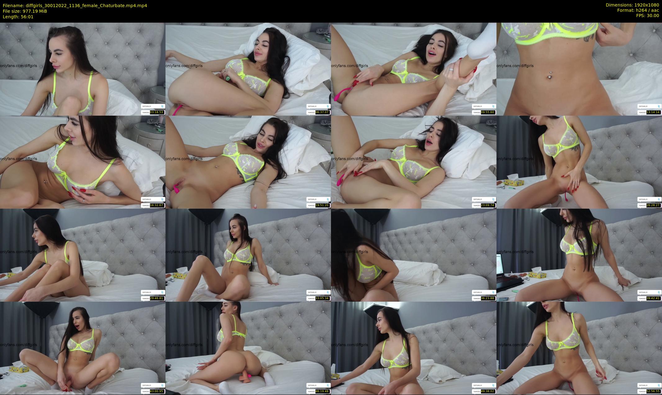 diffgirls — 57 minute Chaturbate female cam show recording, 1080p, Jan 30, 2022