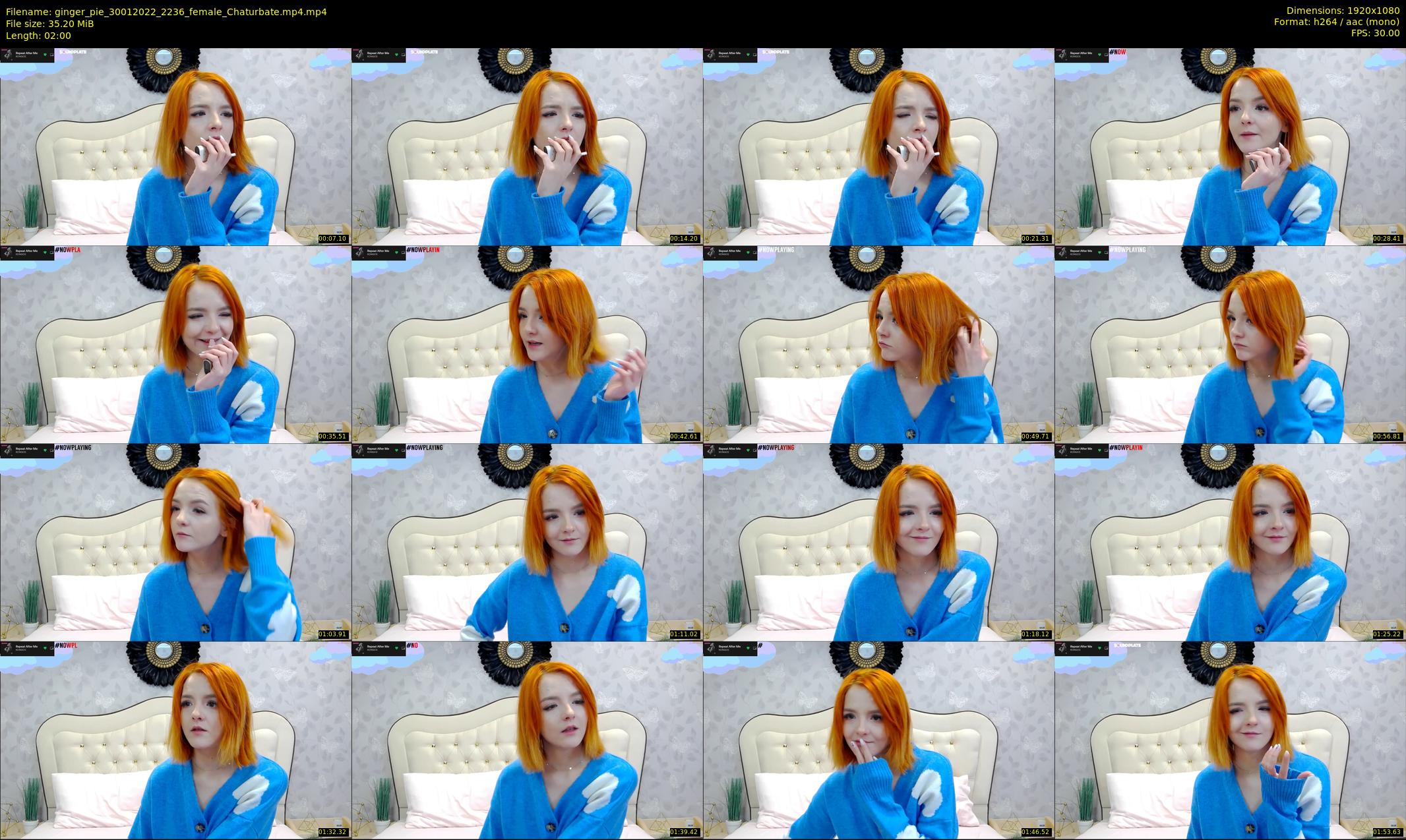 ginger_pie — 2 minute Chaturbate female cam show recording, 1080p, Jan 30, 2022