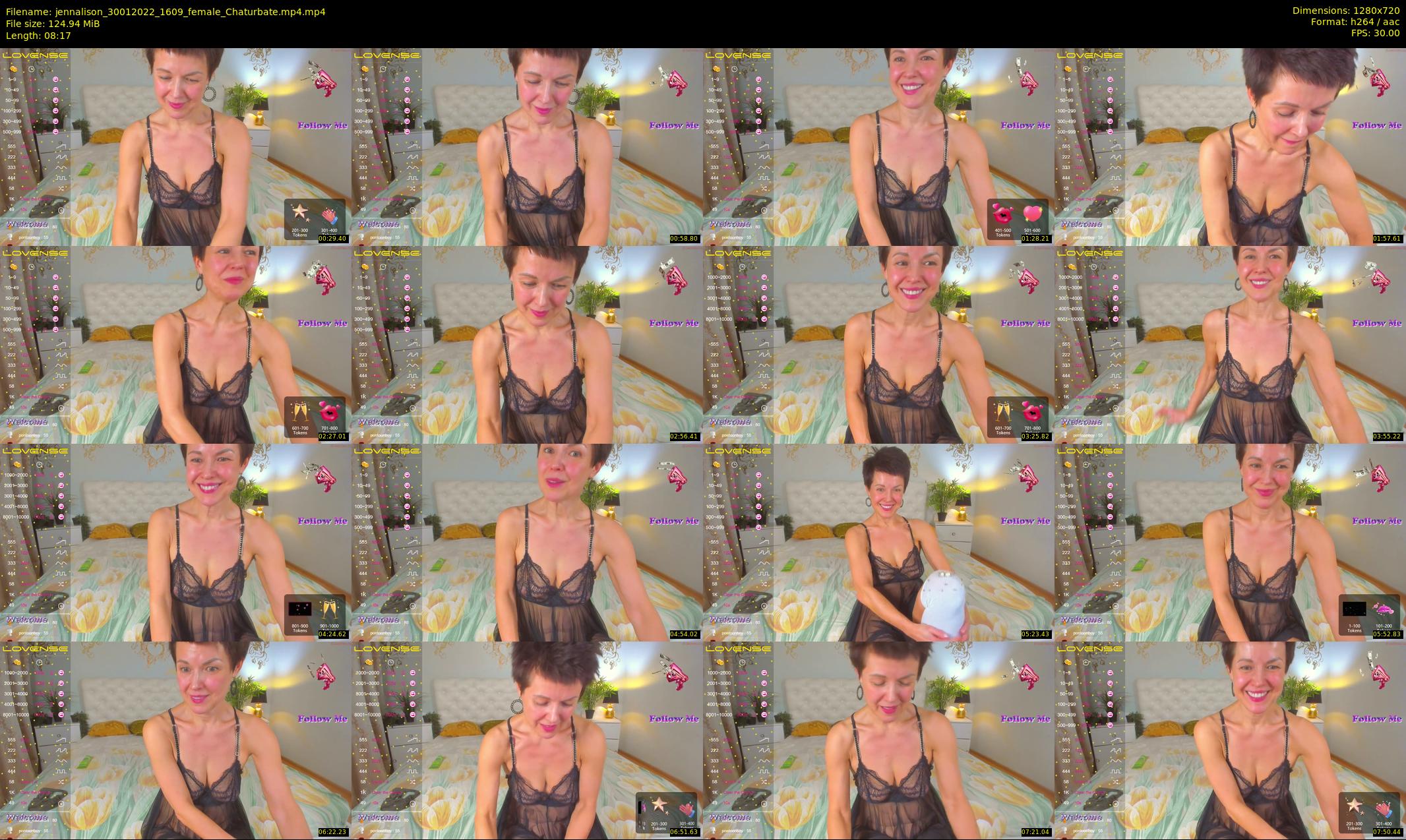 jennalison — 9 minute Chaturbate female cam show recording, 720p, Jan 30, 2022