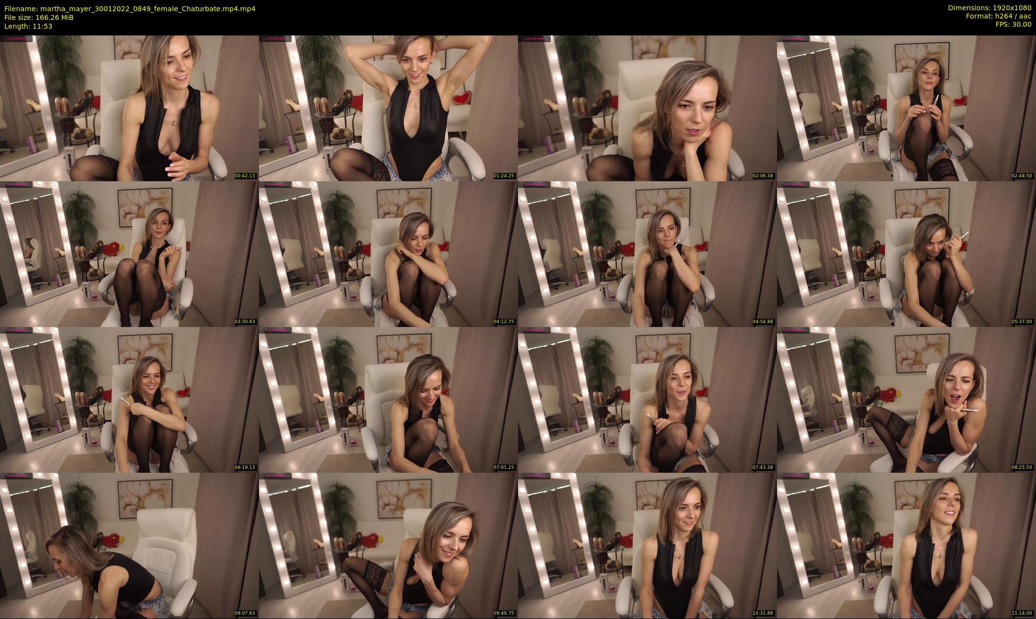 martha_mayer — 12 minute Chaturbate female cam show recording, 1080p, Jan 30, 2022