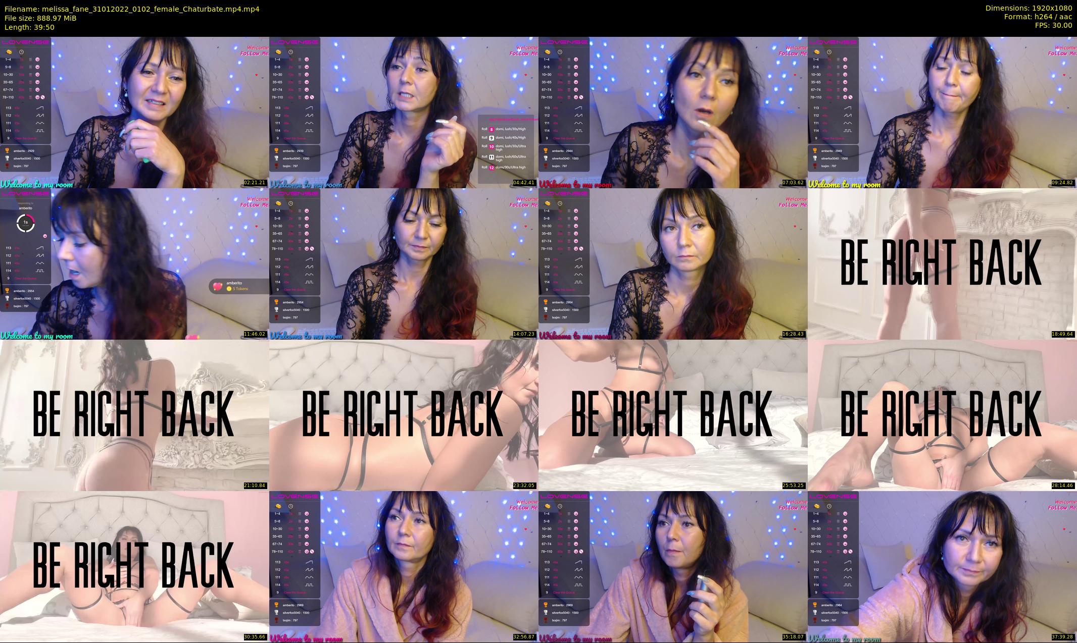 melissa_fane — 40 minute Chaturbate female cam show recording, 1080p, Jan 31, 2022
