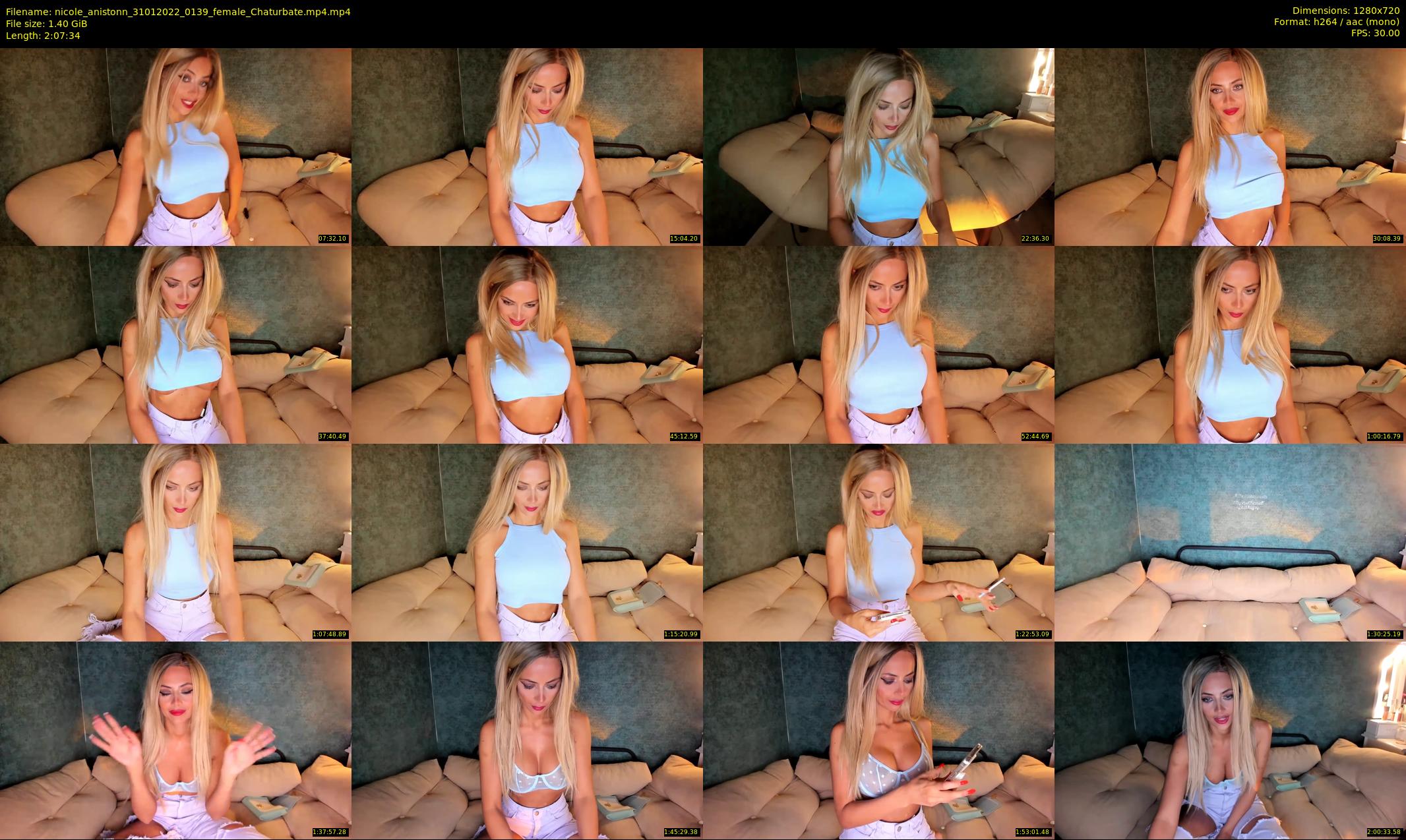 nicole_anistonn — 128 minute Chaturbate female cam show recording, 720p, Jan 31, 2022