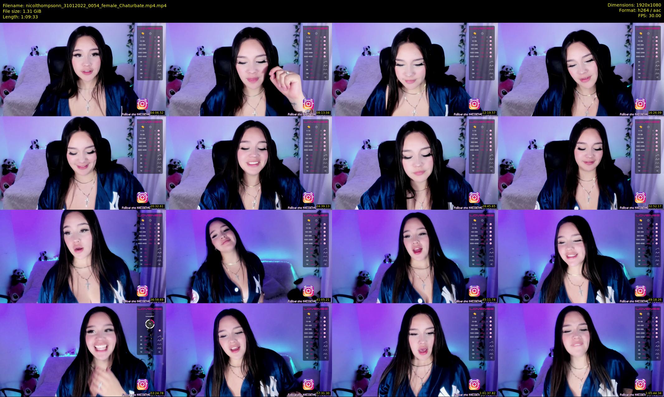 nicolthompsonn — 70 minute Chaturbate female cam show recording, 1080p, Jan 31, 2022