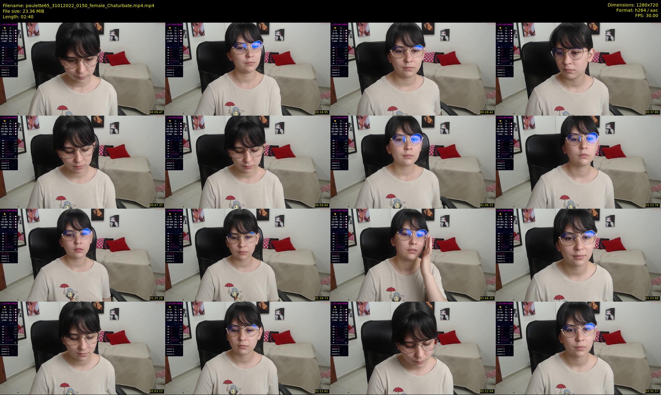 paulette65 — 3 minute Chaturbate female cam show recording, 720p, Jan 31, 2022