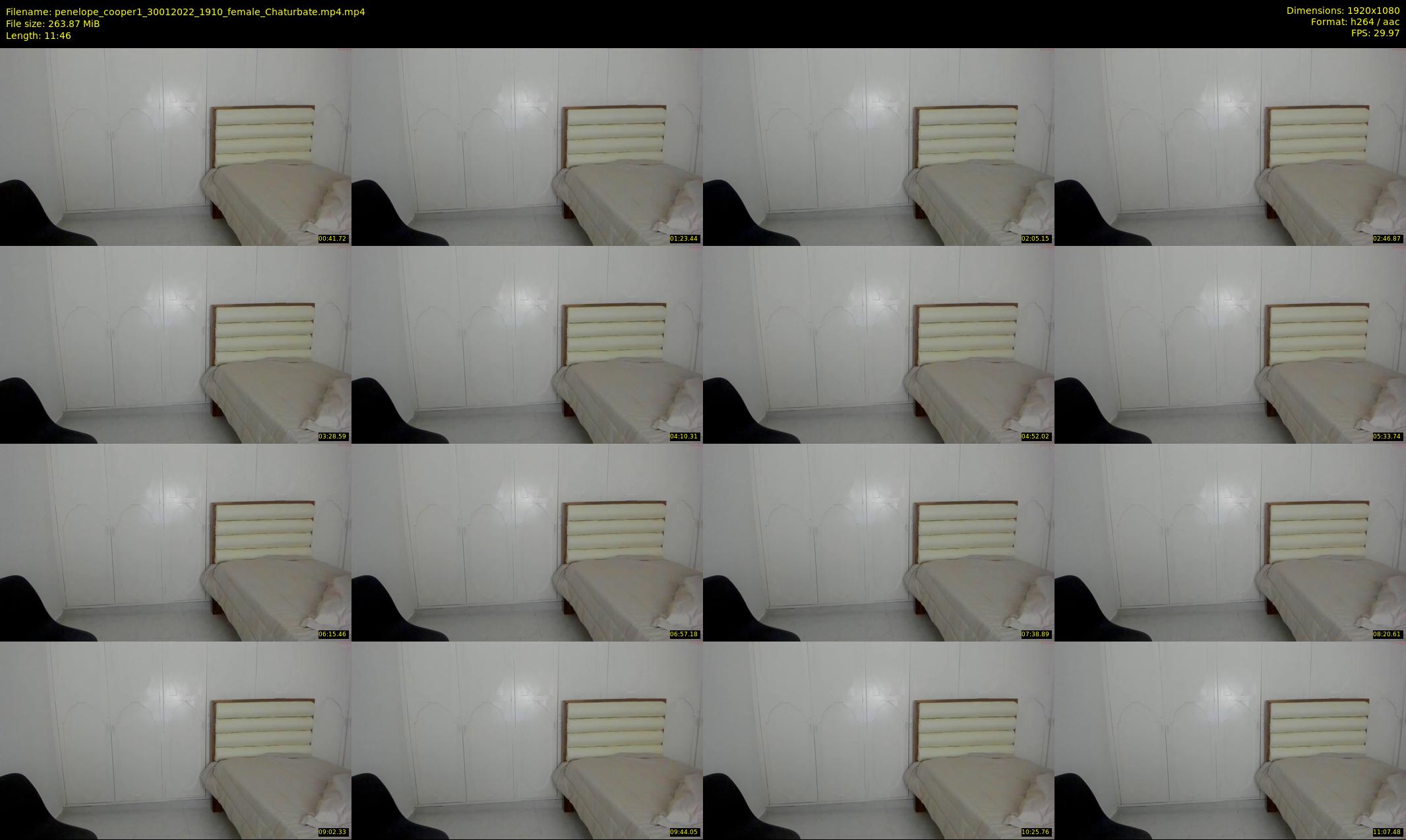 penelope_cooper1 — 12 minute Chaturbate female cam show recording, 1080p, Jan 30, 2022