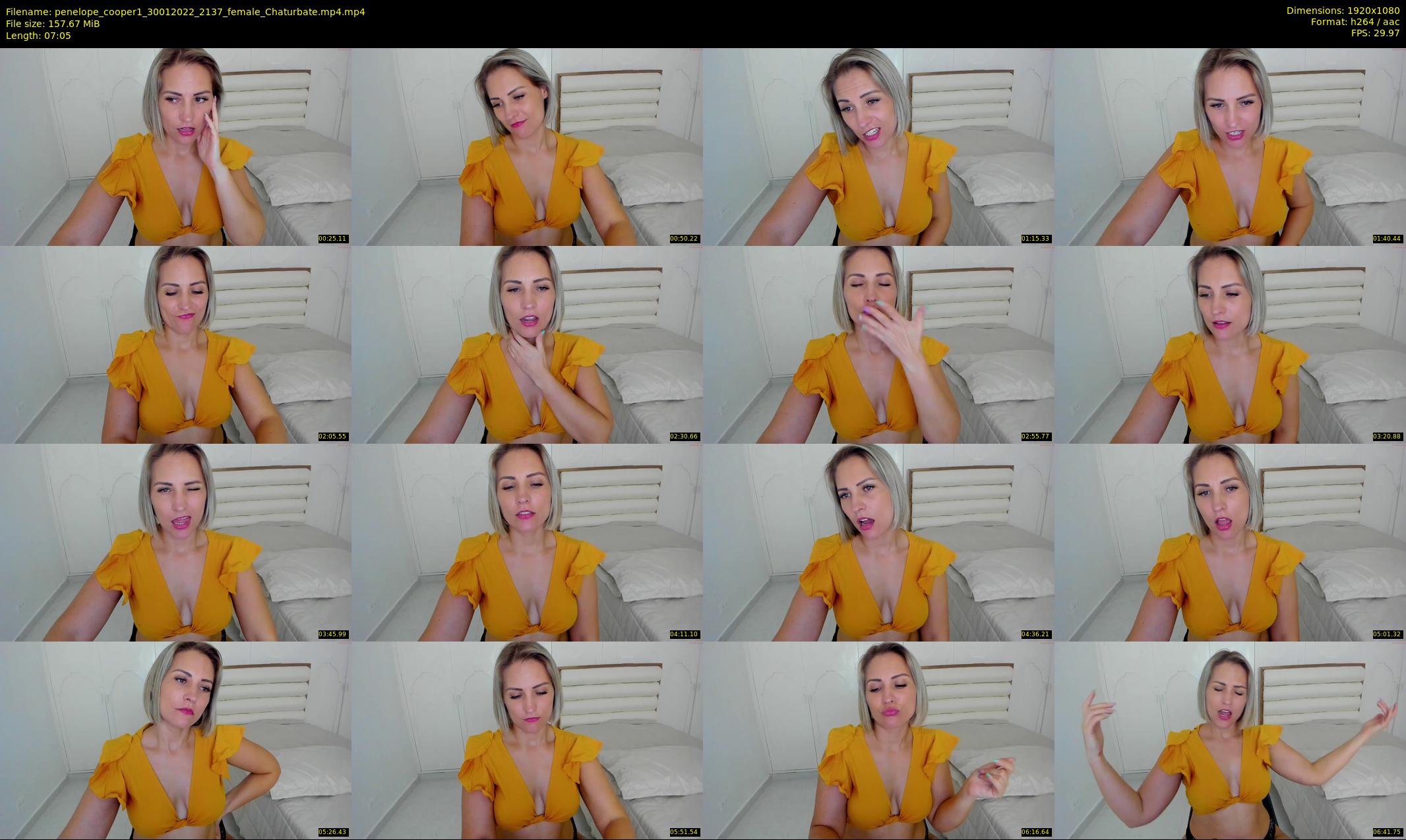 penelope_cooper1 — 8 minute Chaturbate female cam show recording, 1080p, Jan 30, 2022